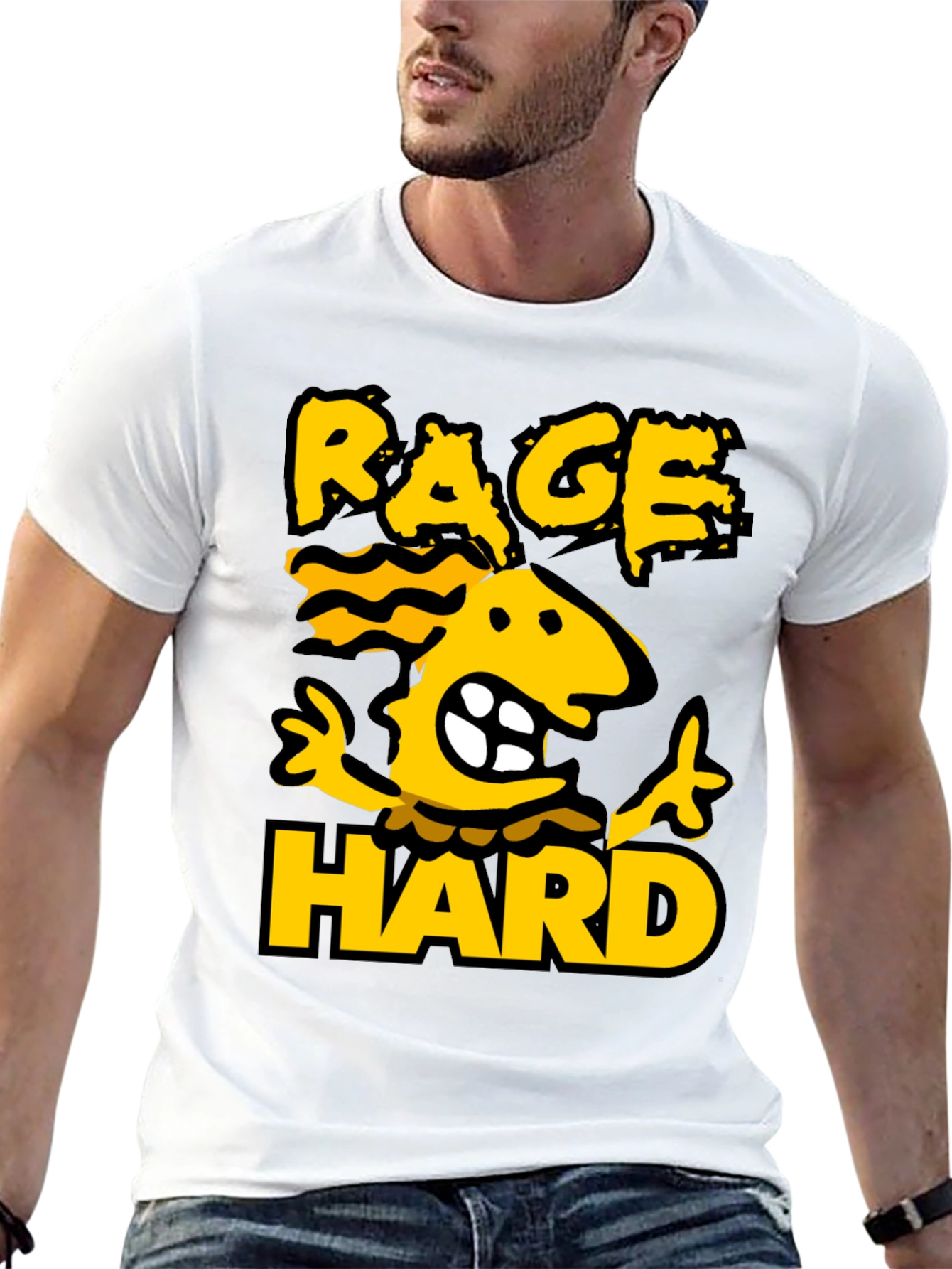 Rage Hard Black Graphic Tee