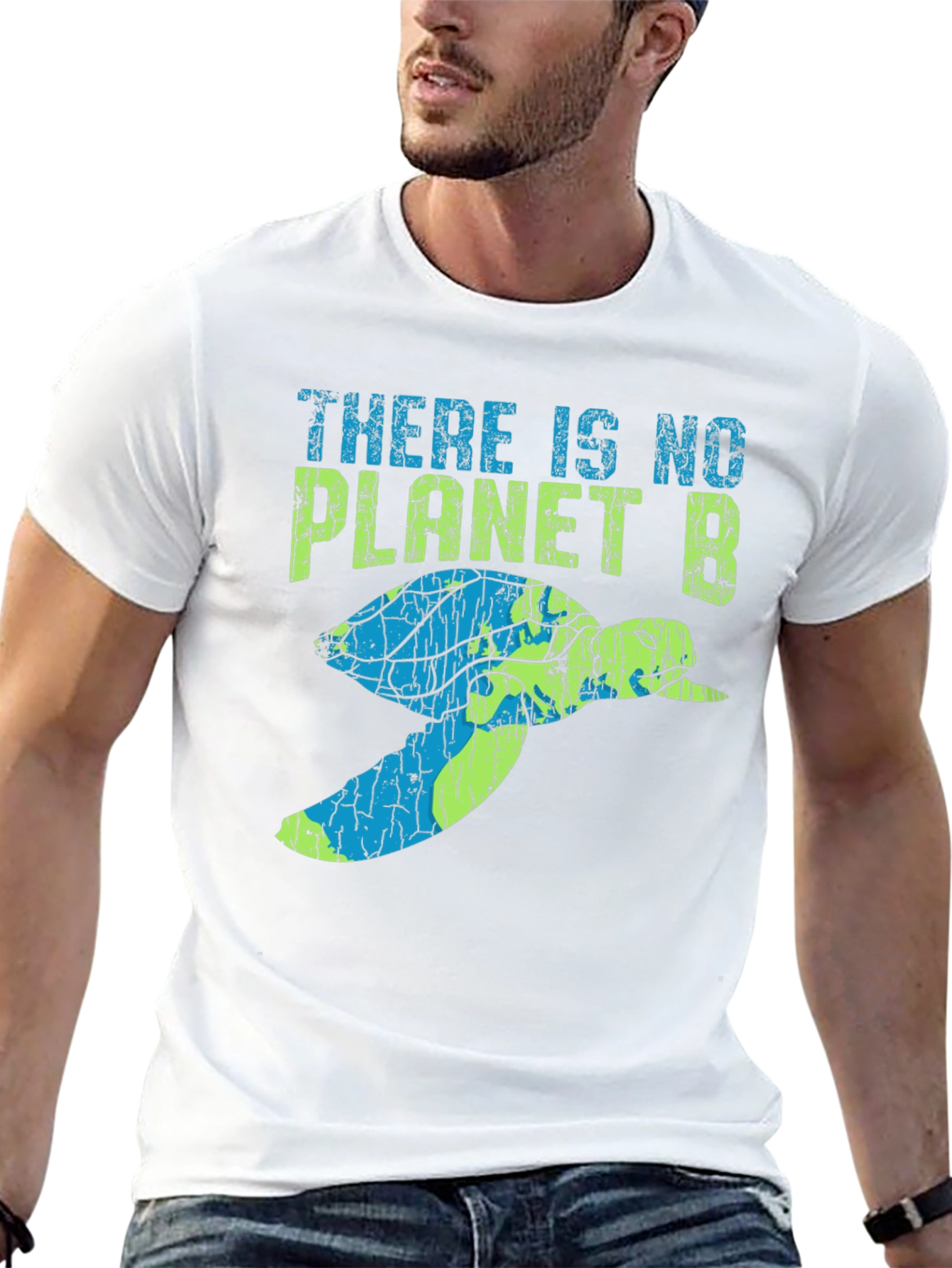 Eco-Friendly No Planet B Turtle Graphic Tee