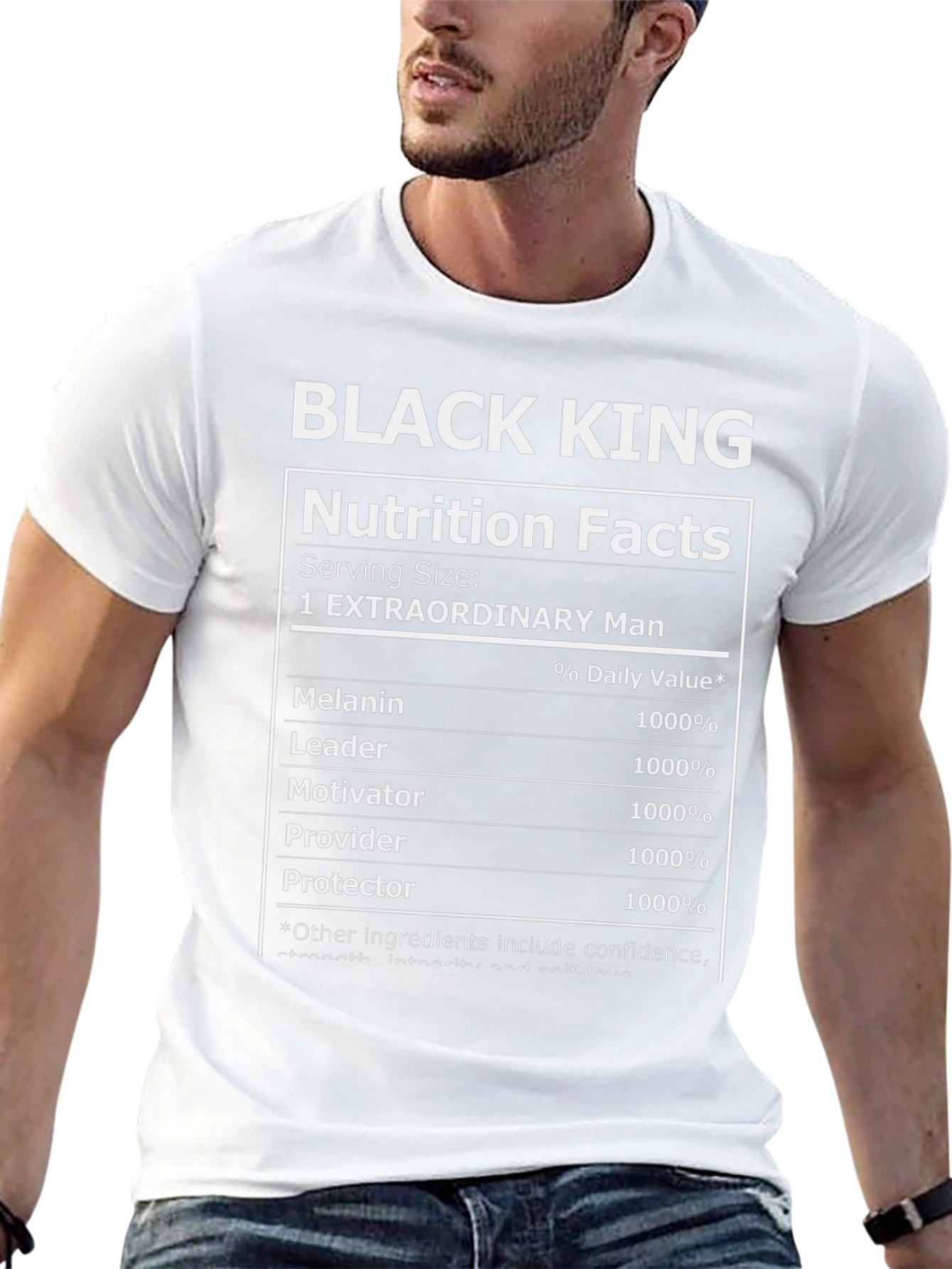 Black King Nutrition Facts T-Shirt