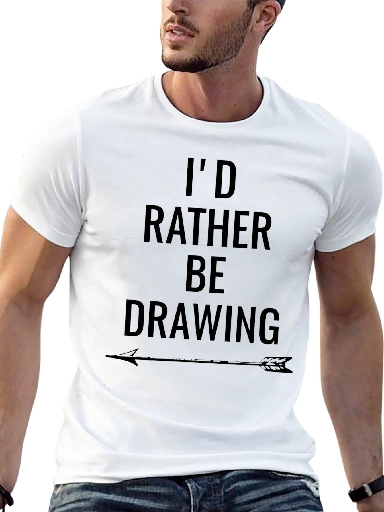 Id Rather Be Drawing T-Shirt - Graphic Tee