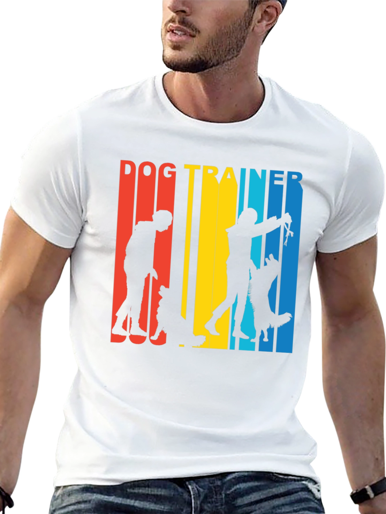 Dog Trainer Retro T-Shirt - Training Dogs Tee