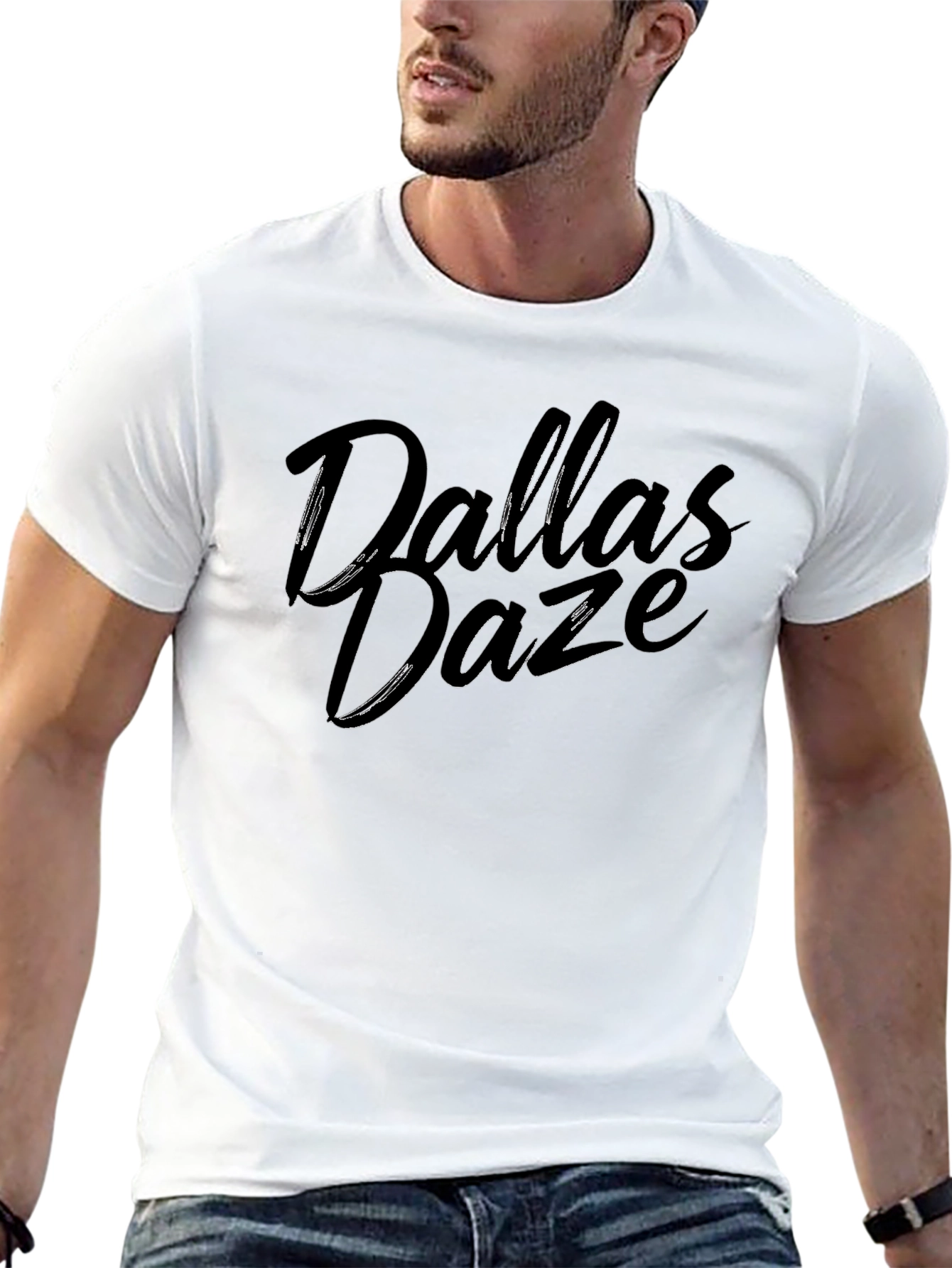 Dallas Daze Black Graphic Tee - Casual Style