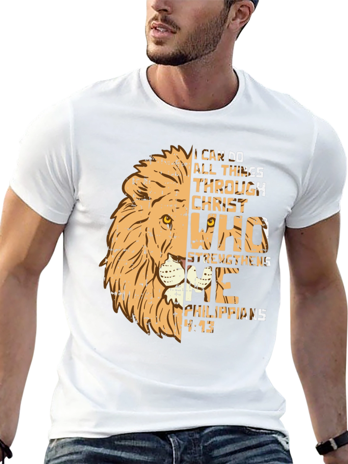 Christian Lion T-Shirt - I Can Do All Things