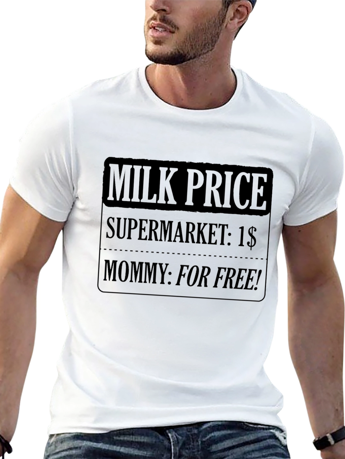 Funny Milk Price Graphic T-Shirt