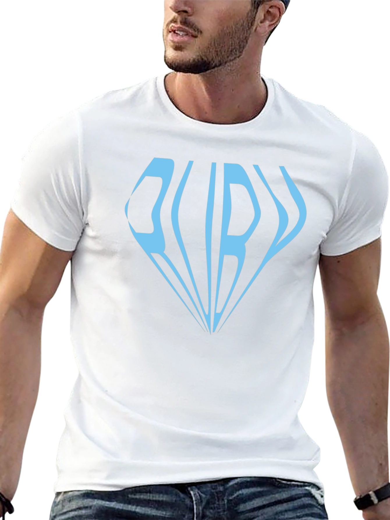 Ruby Diamond Graphic Print Black T-Shirt