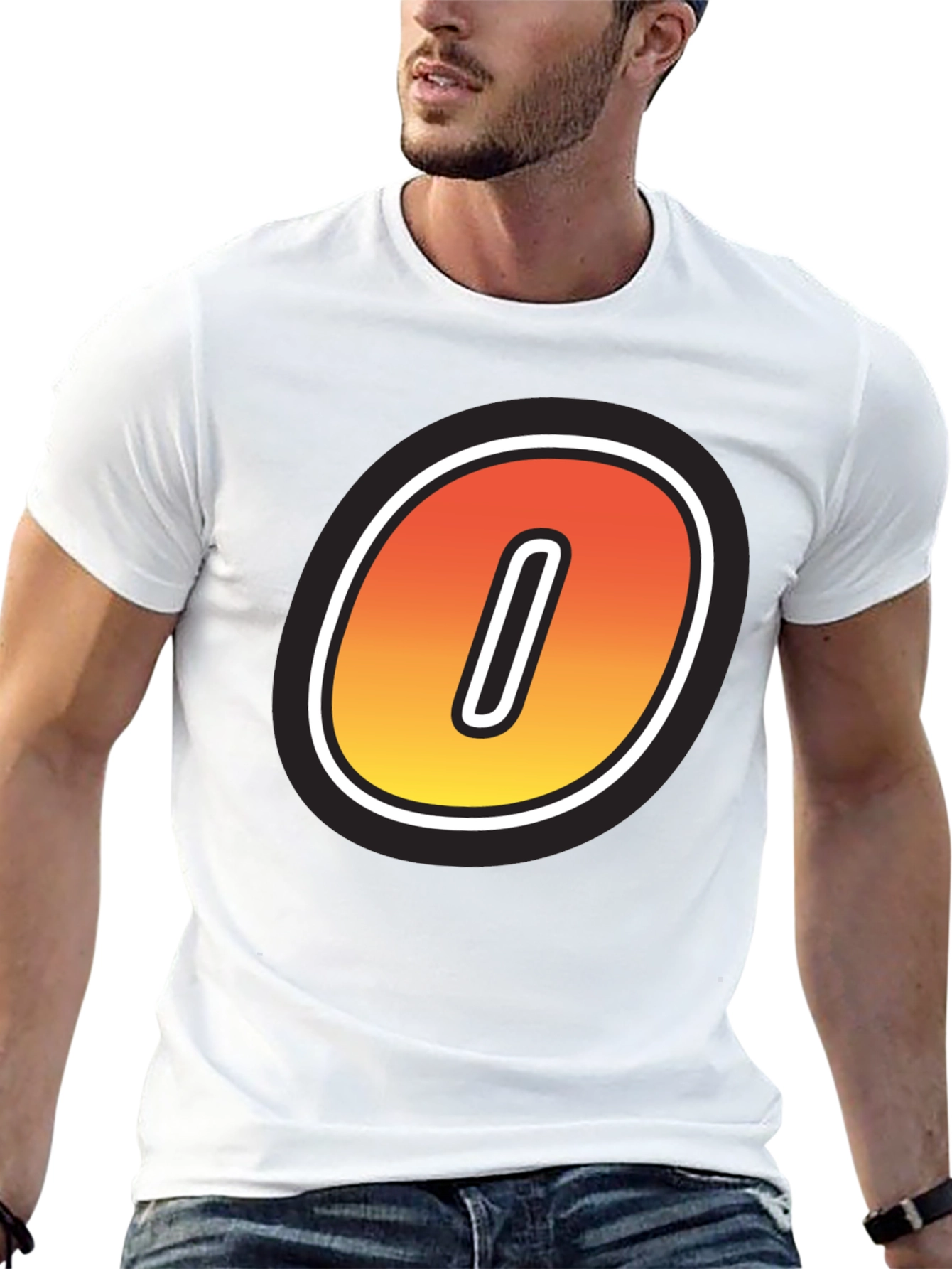 Fiery O Graphic Tee - Bold Statement Shirt
