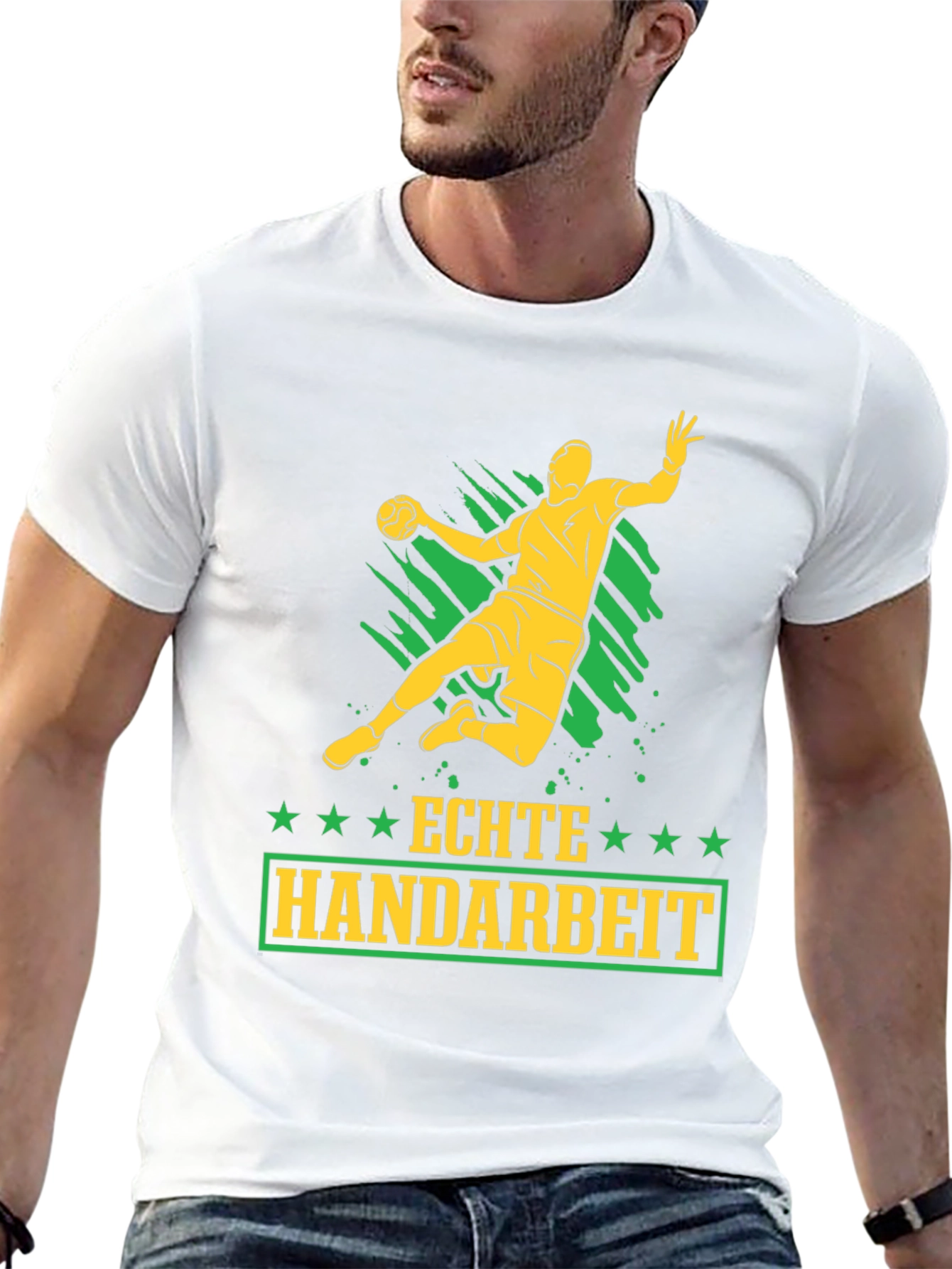 Echte Handarbeit Handball Graphic T-Shirt