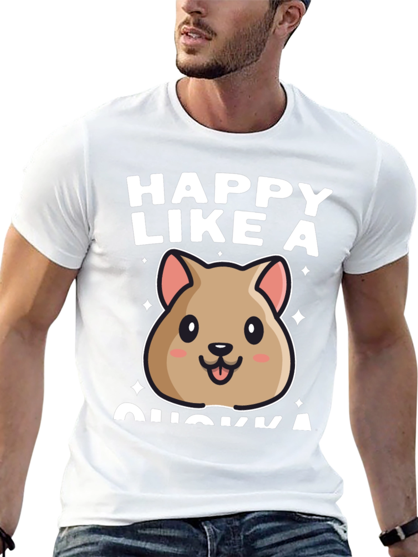 Happy Like a Quokka Graphic T-Shirt