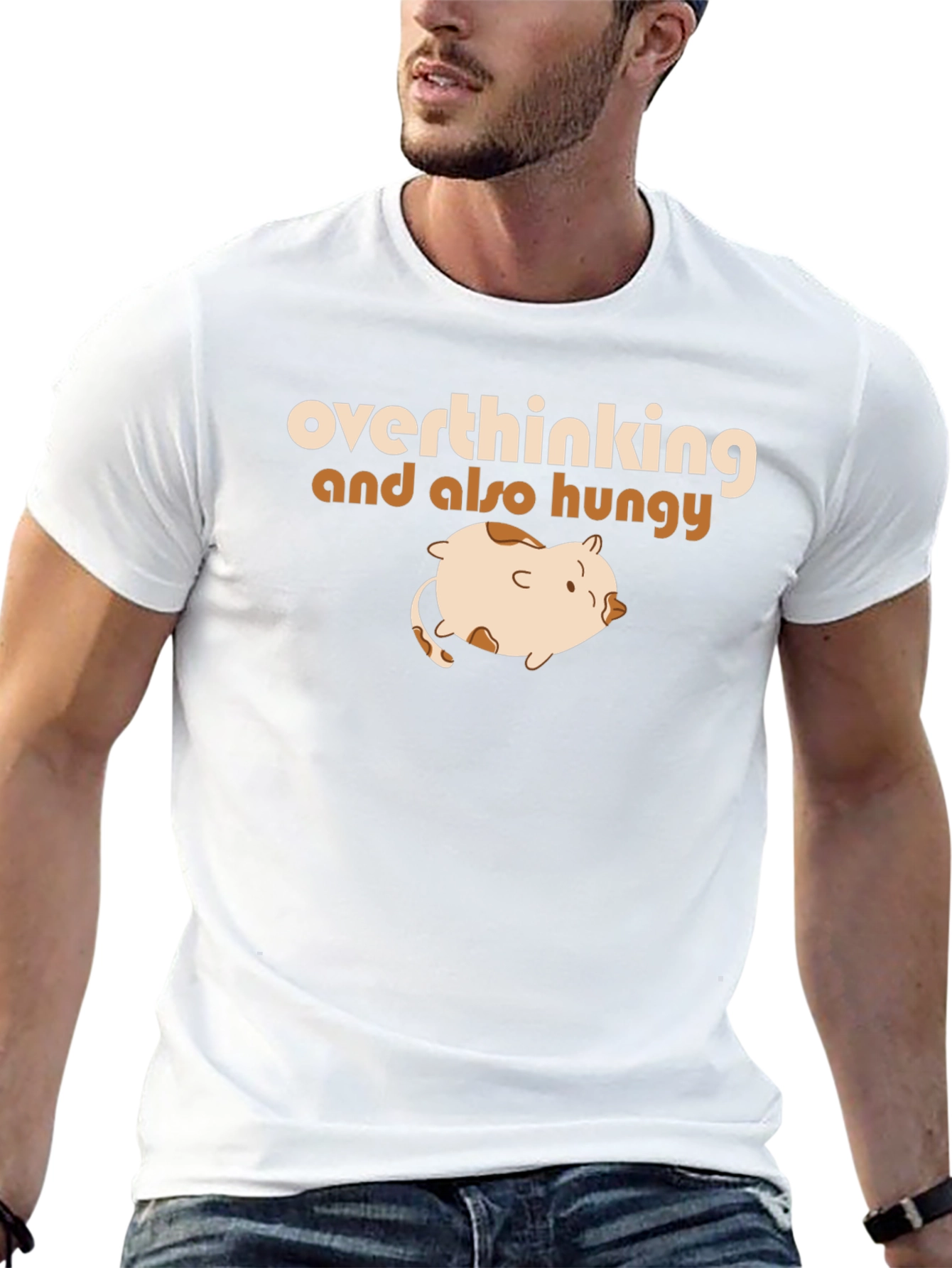 Overthinking & Hungry T-Shirt - Funny Graphic Tee