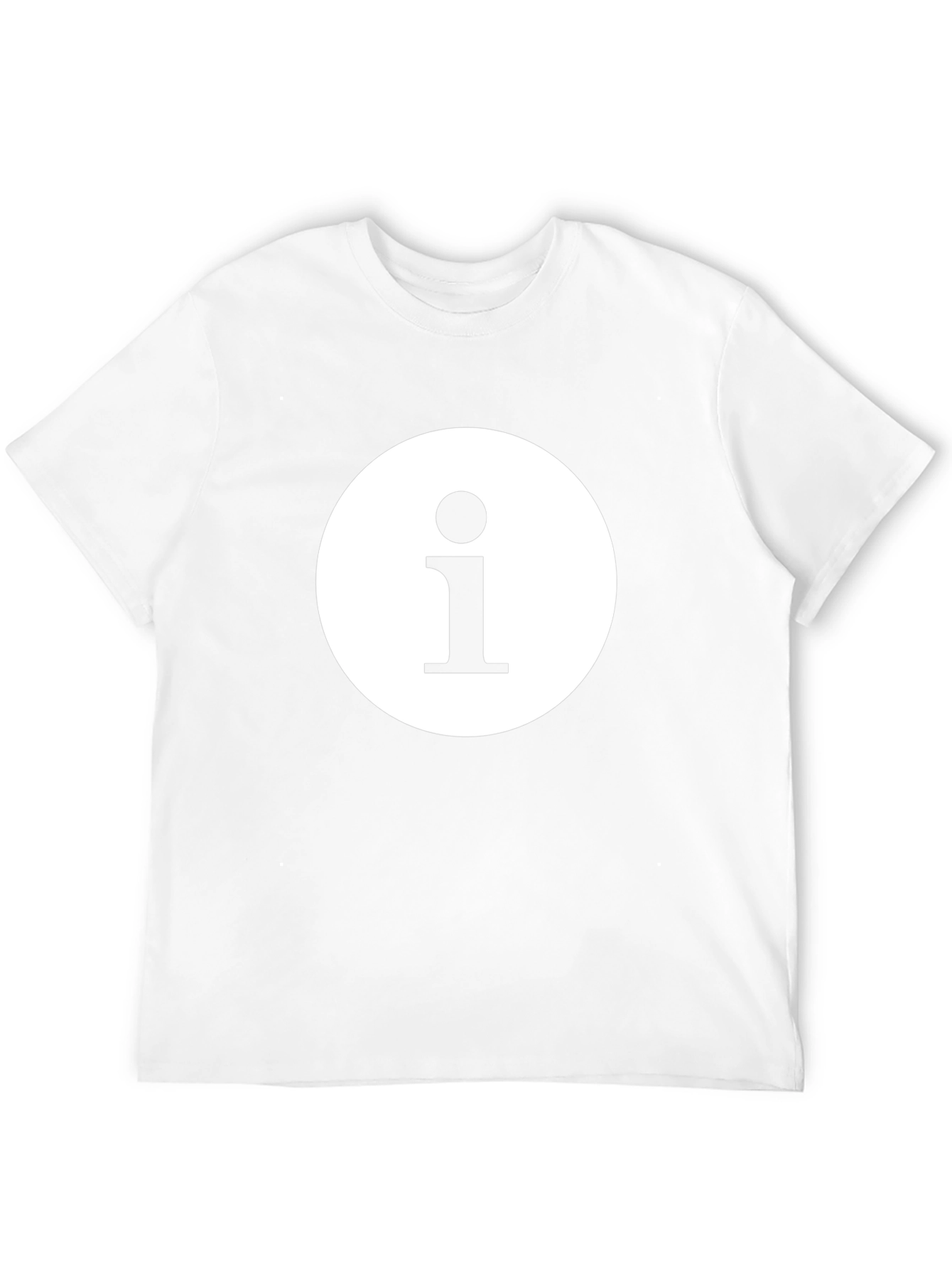 Info Icon Graphic Black T-Shirt