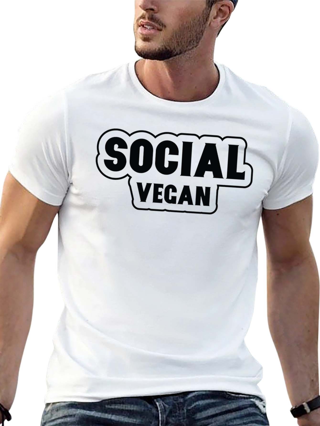 Social Vegan Graphic T-Shirt - Comfortable Everyday Wear