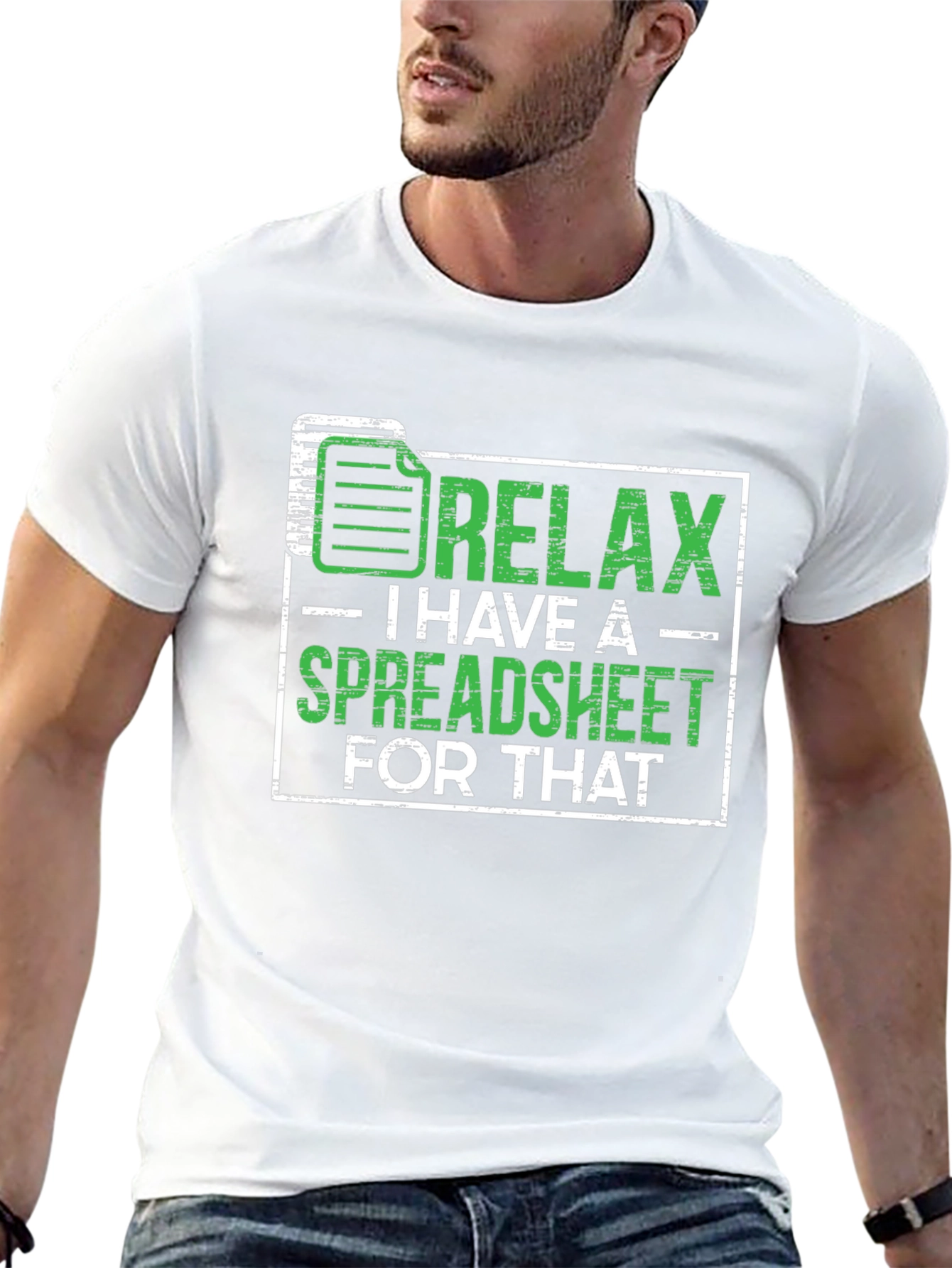 Relax Spreadsheet T-Shirt Funny Office Humor Shirt