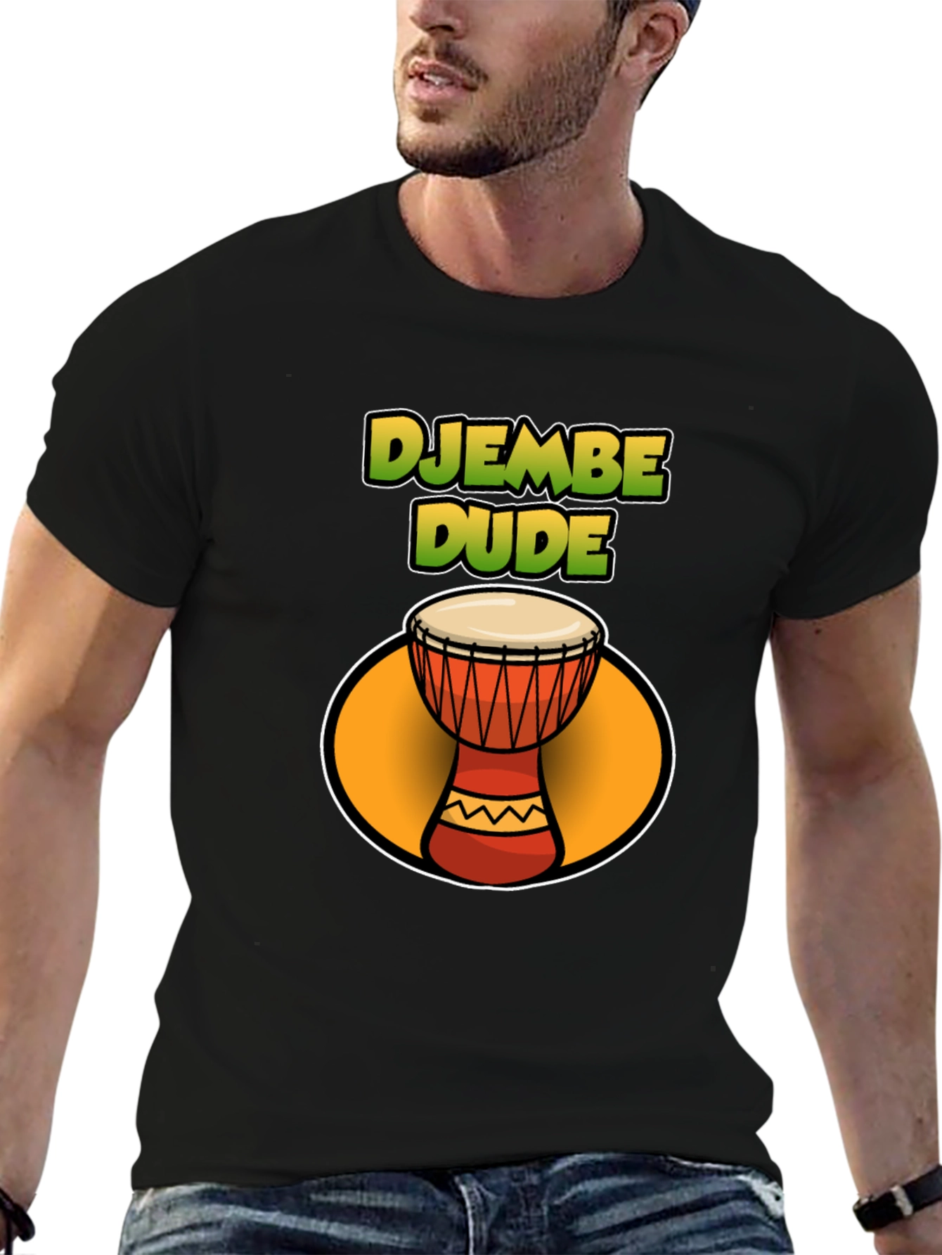 Djembe Dude T-Shirt - Music Lover Tee
