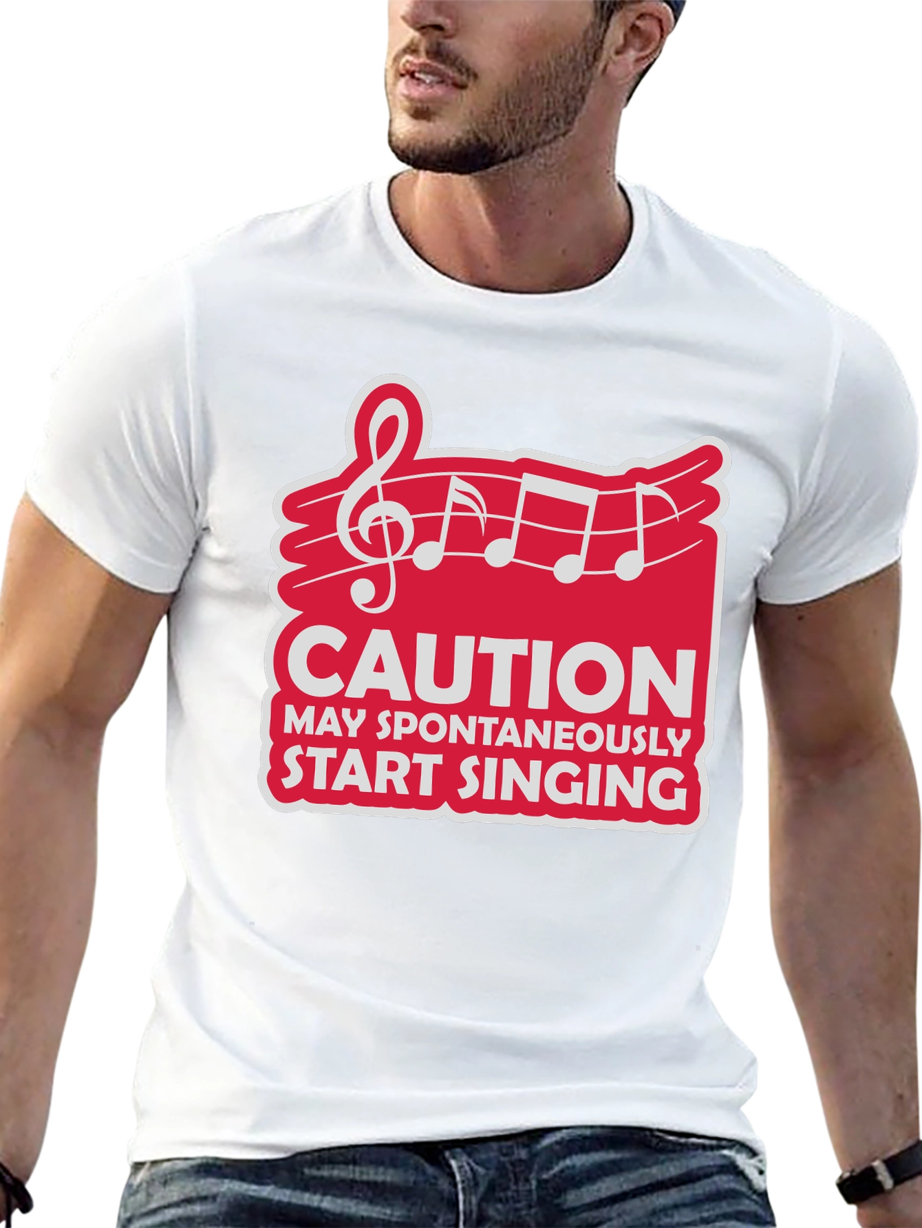 Caution May Spontaneously Start Singing T-Shirt