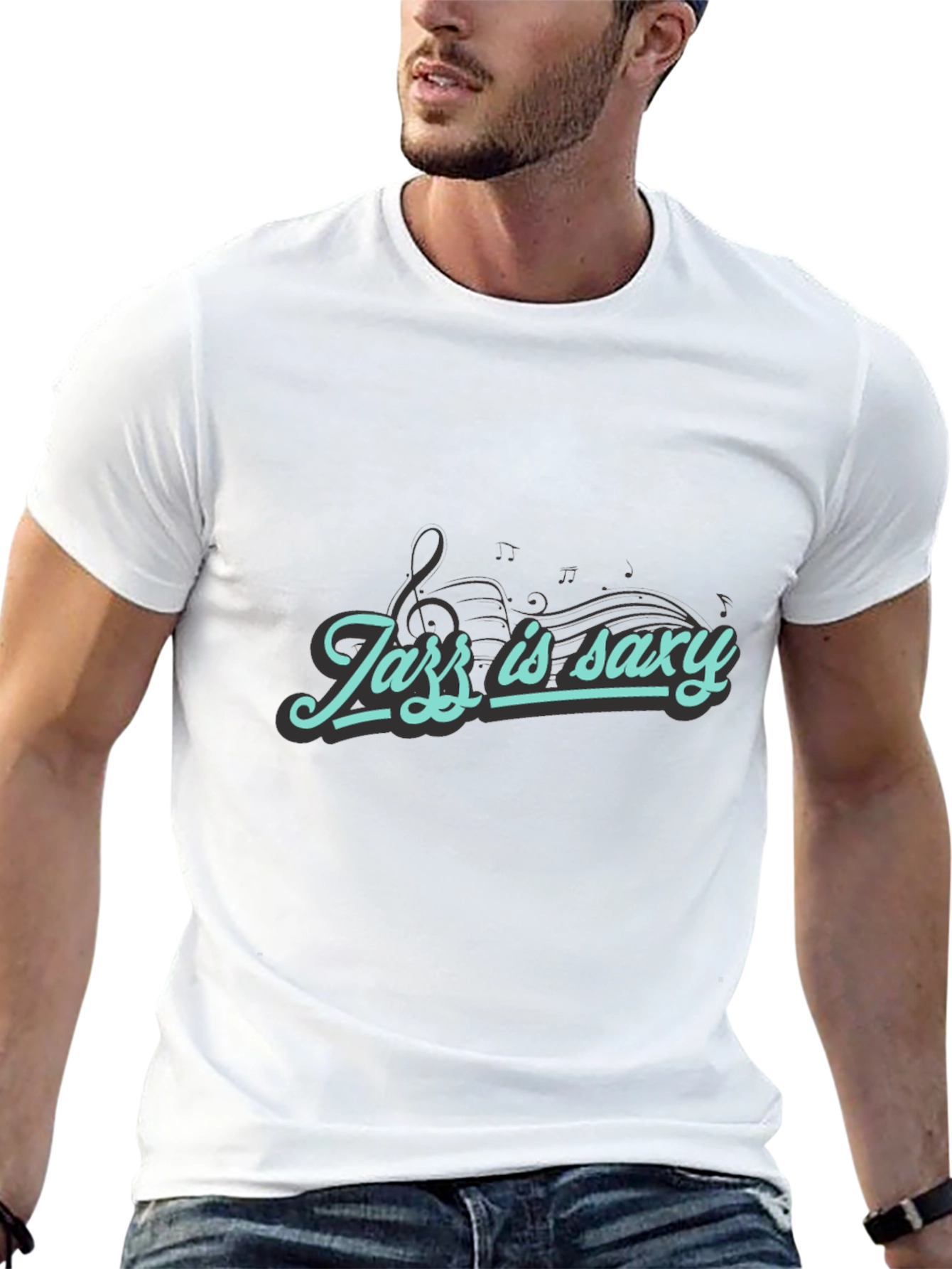 Jazz is Saxy Black T-Shirt