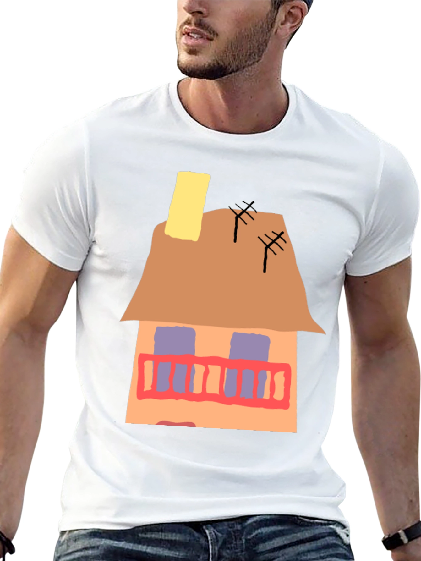 House Graphic T-Shirt - Unique Design