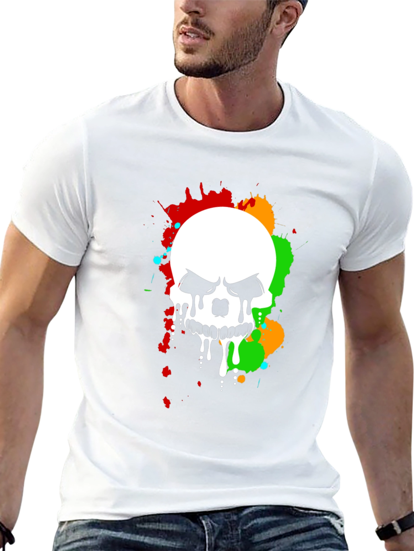 Skull Graphic T-Shirt - Black