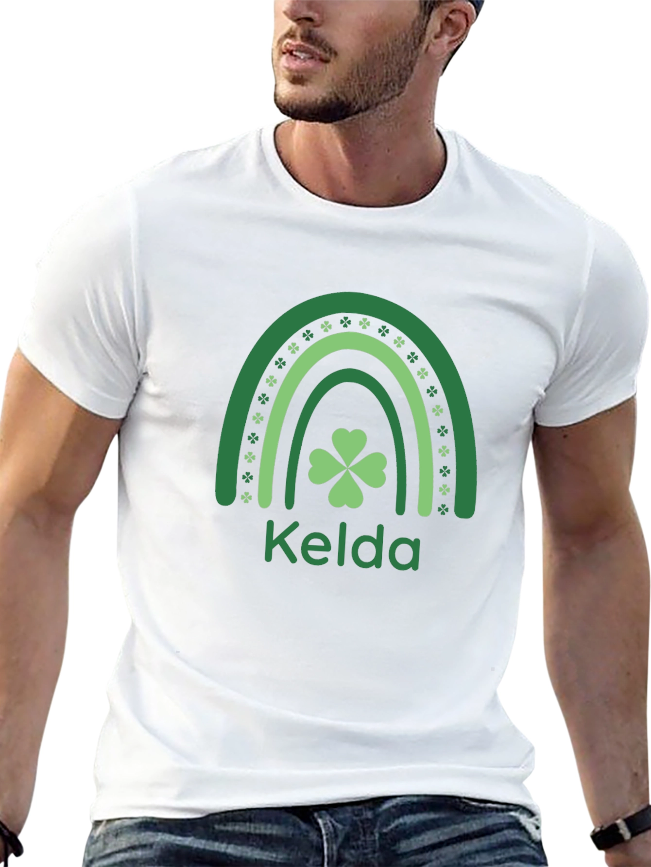 Kelda St. Patricks Day Rainbow Clover Shirt