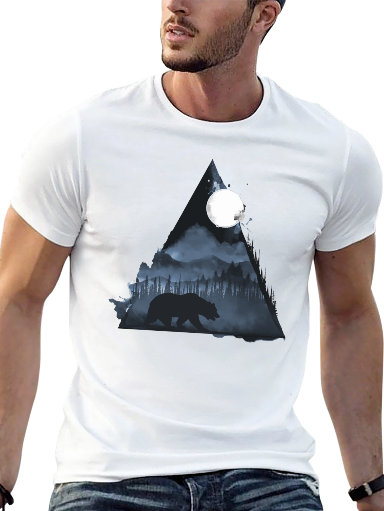 Bear Silhouette Graphic Tee