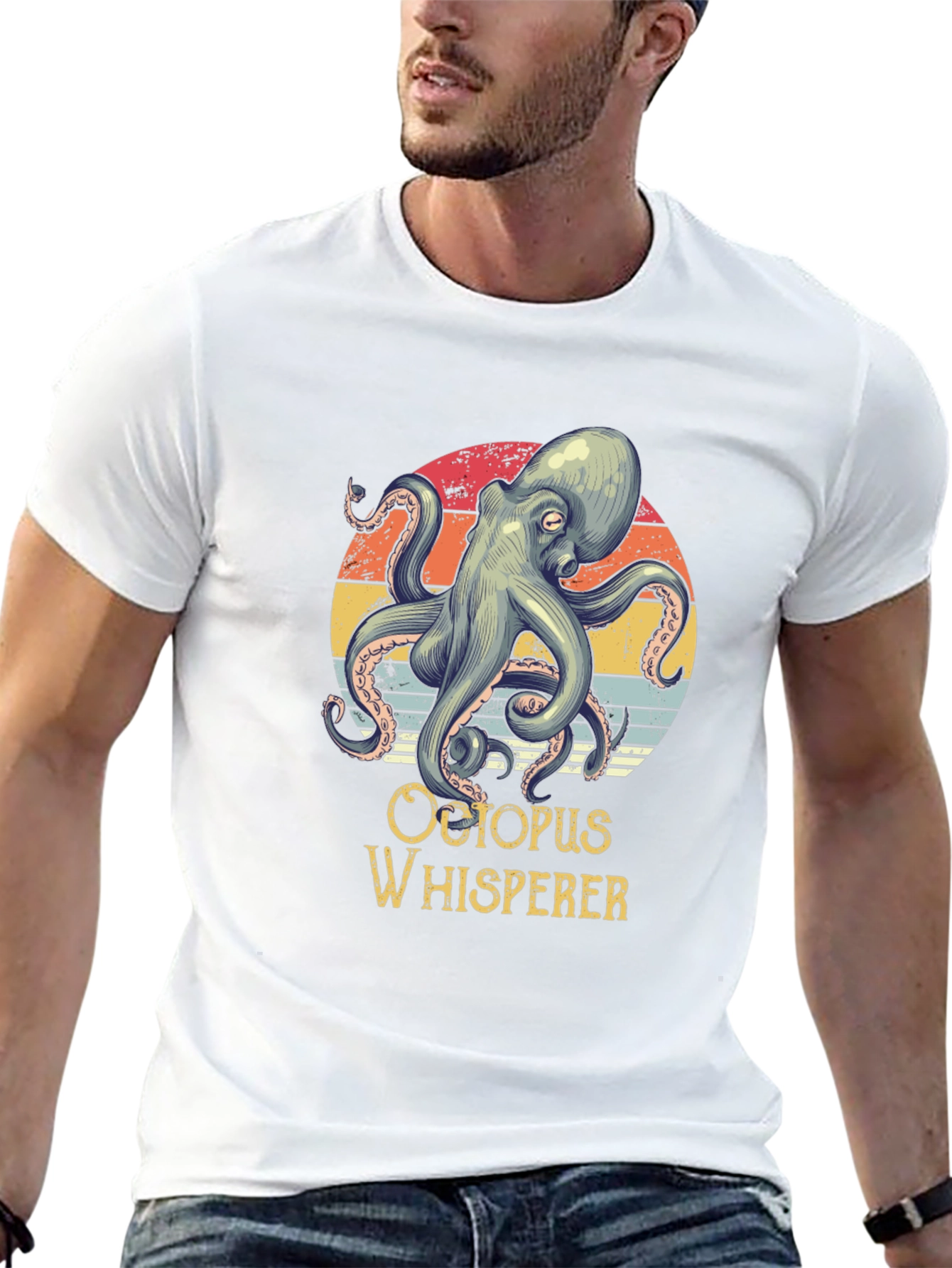 Octopus Whisperer Graphic Tee - Retro Design