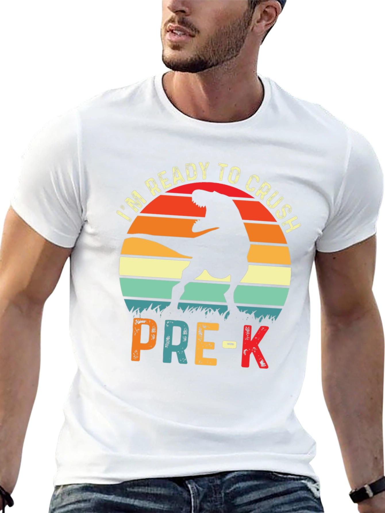 Ready to Crush Pre-K Dinosaur T-Shirt