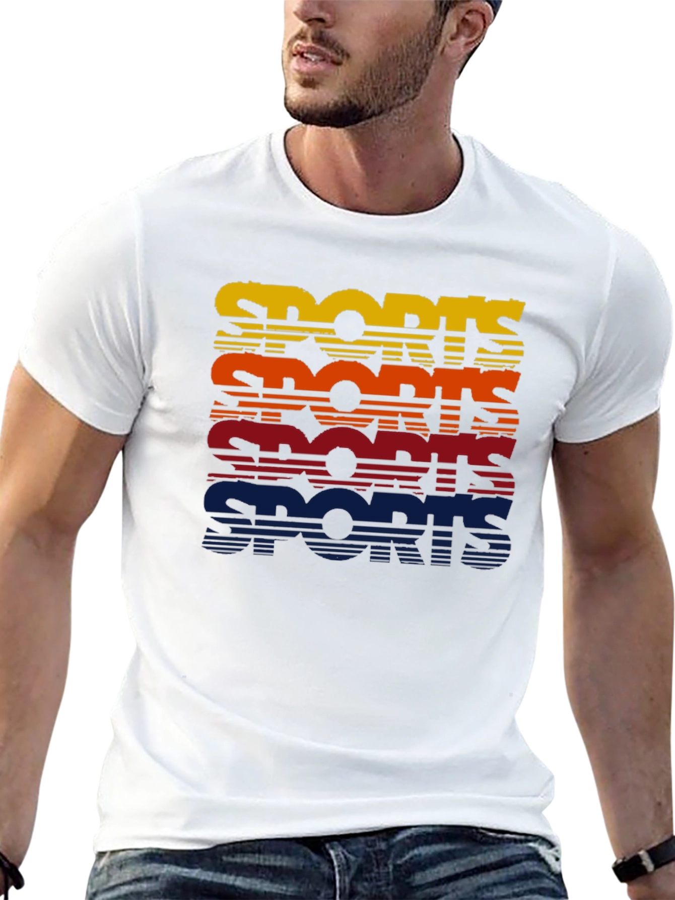 Retro Sports Graphic Tee - Athletic Style