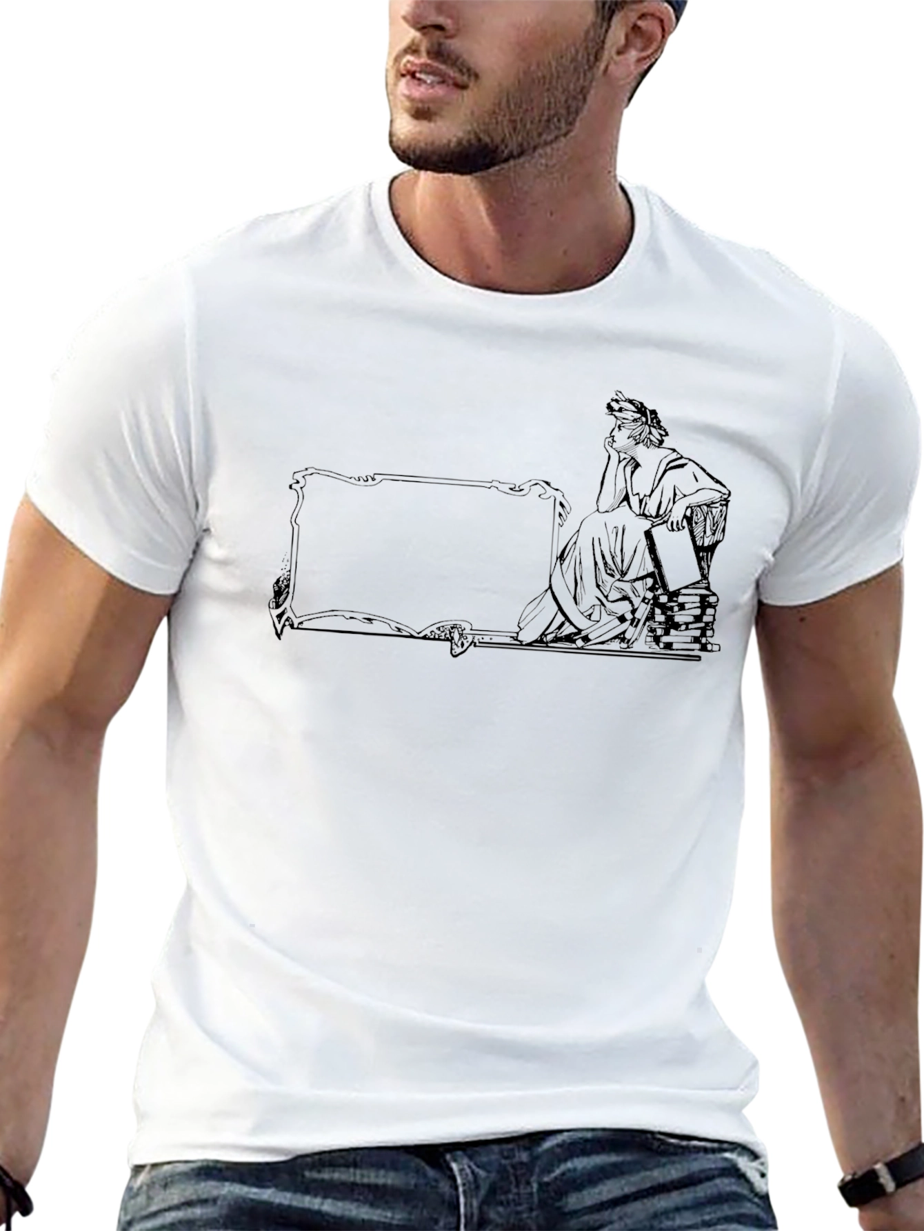 Thinking Man Graphic T-Shirt
