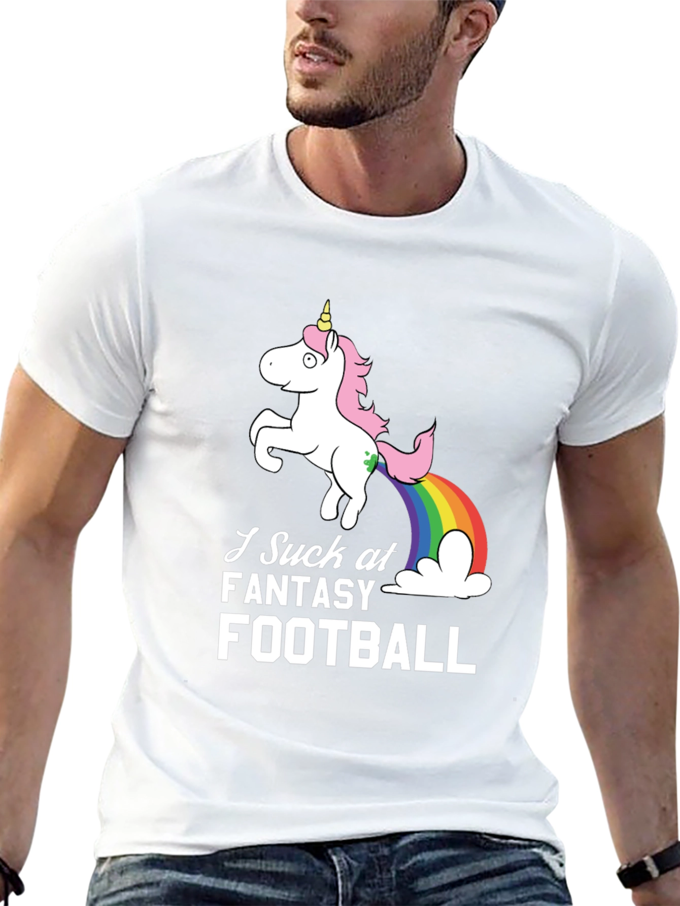Funny Fantasy Football Unicorn T-Shirt