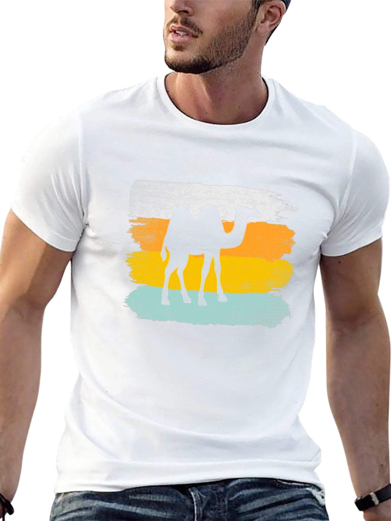 Camel Silhouette Graphic Tee - Desert Vibes