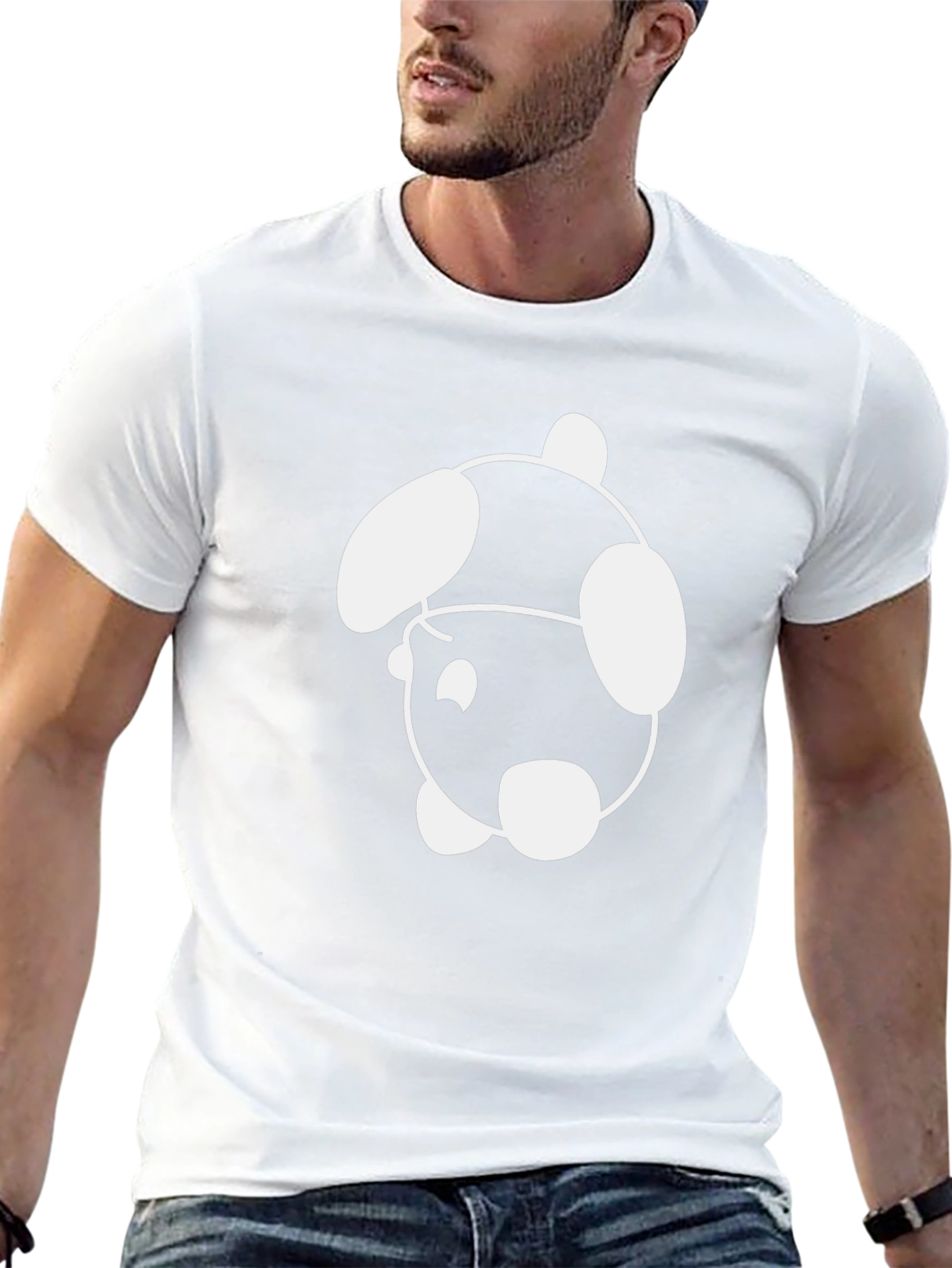 Cool Black T-Shirt with Fun Cartoon Graphic
