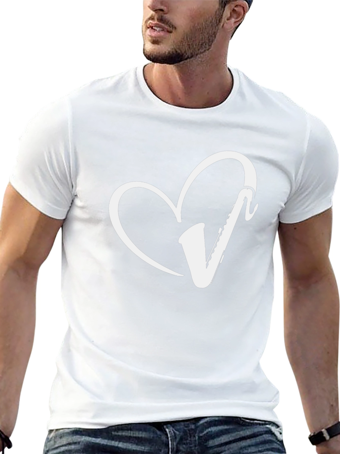 Saxophone Heart T-Shirt