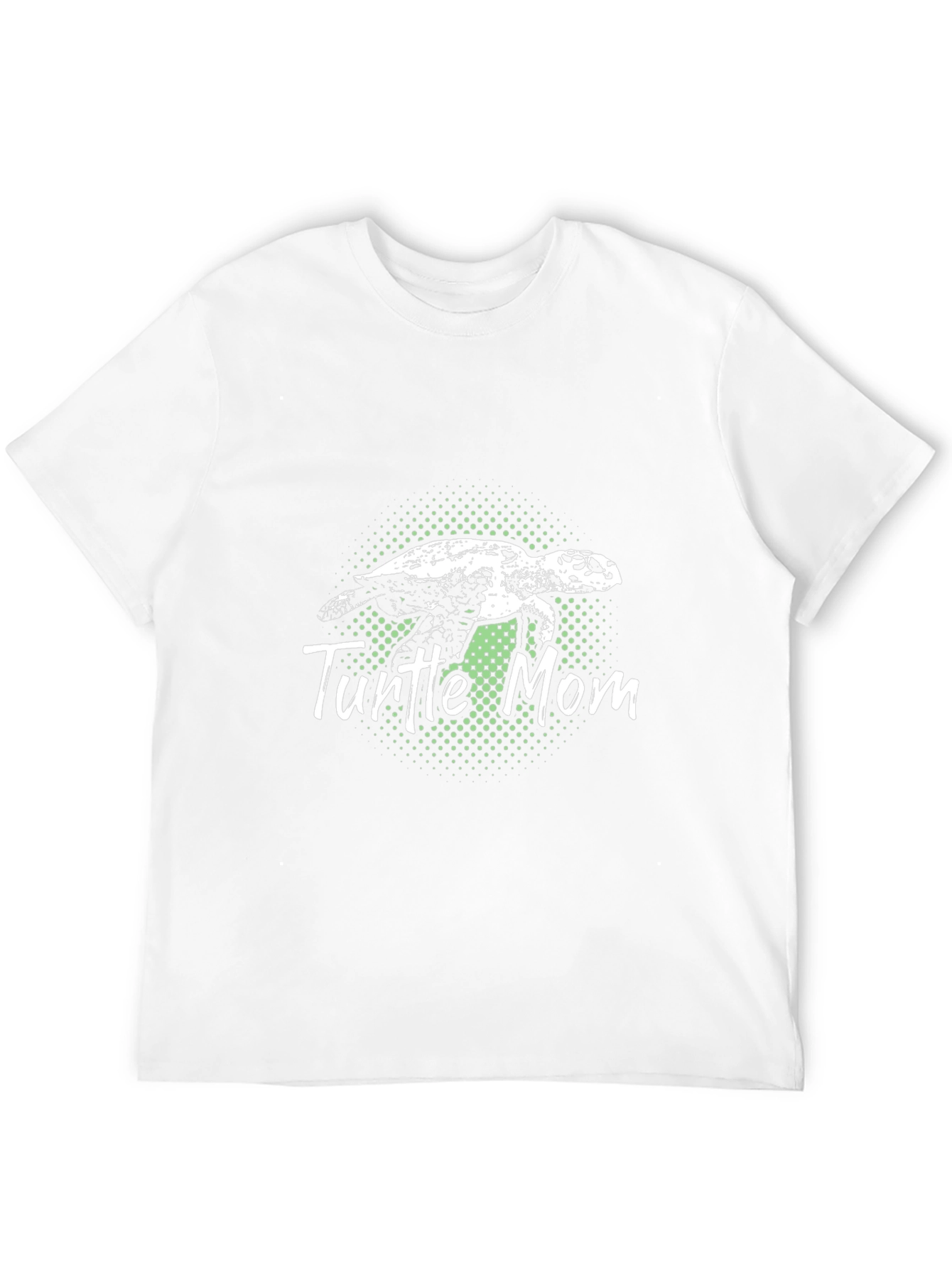 Turtle Mom Graphic Tee - Black Cotton T-Shirt