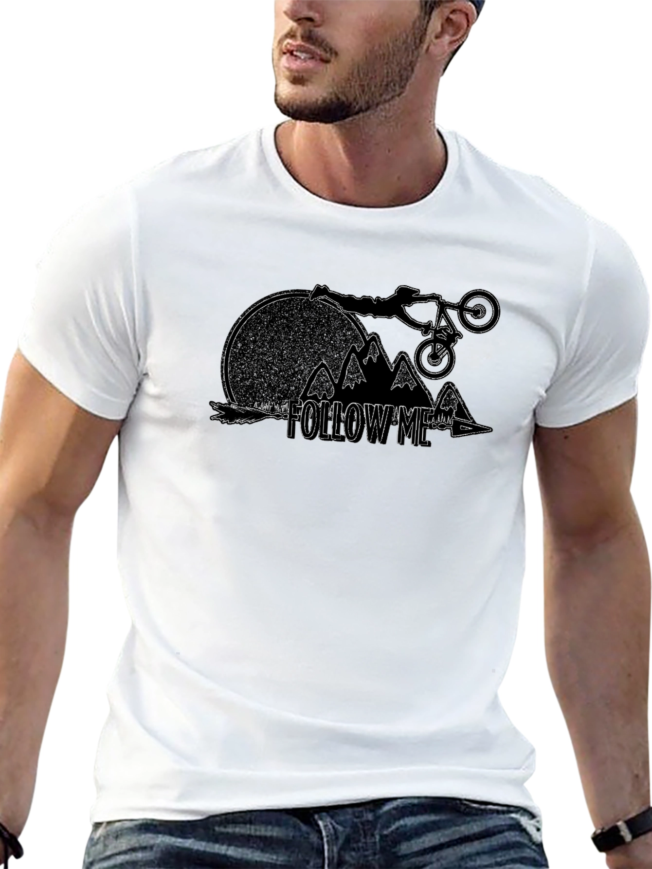 Follow Me Mountain Bike T-Shirt - Adventure Tee