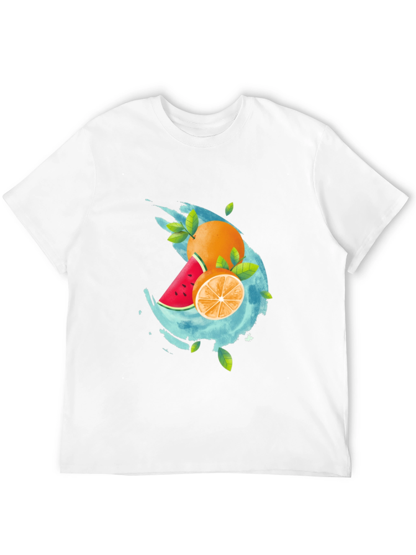 Fresh Fruit Graphic Black T-Shirt