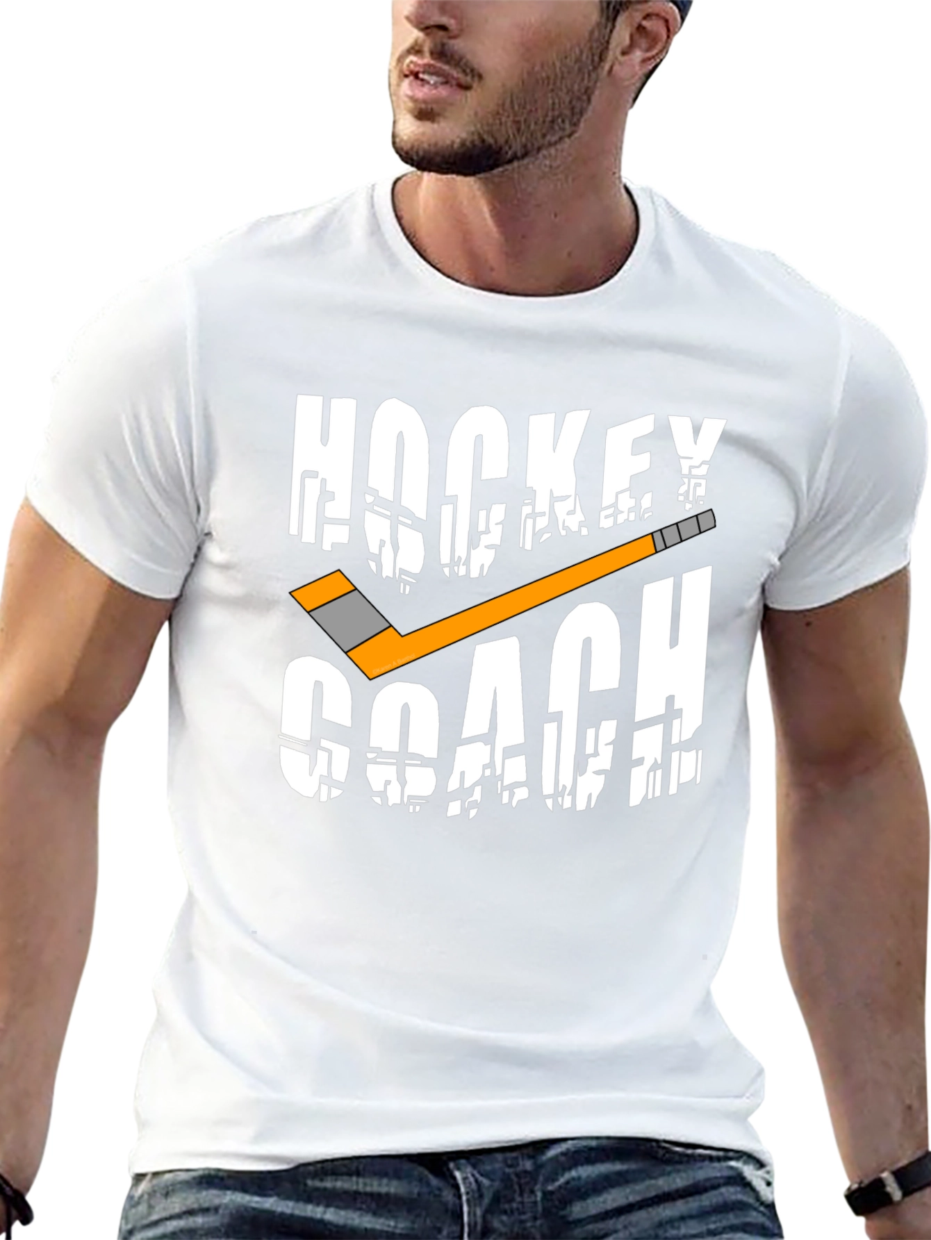 Hockey Coach Graphic T-Shirt