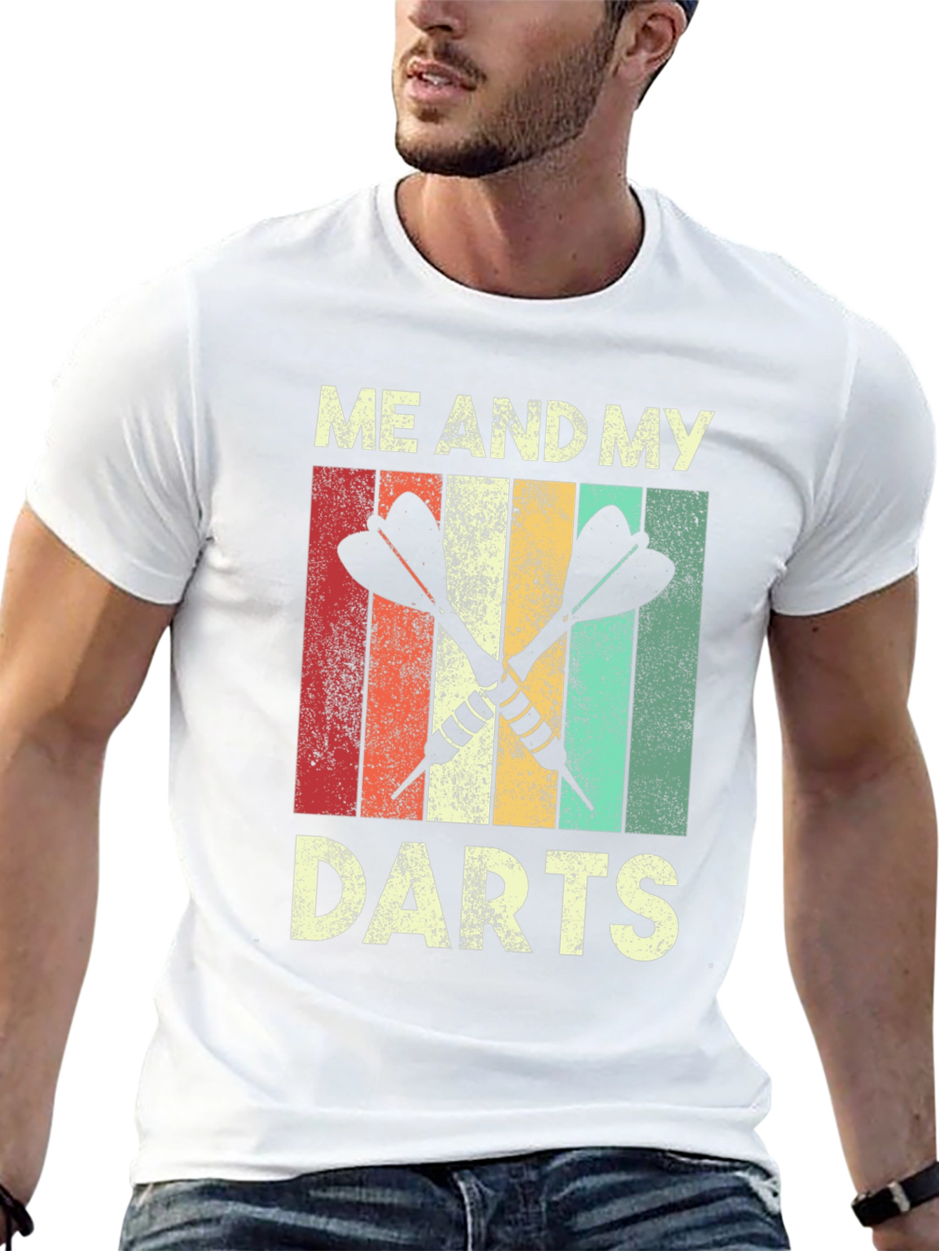 Retro Me And My Darts Graphic Tee