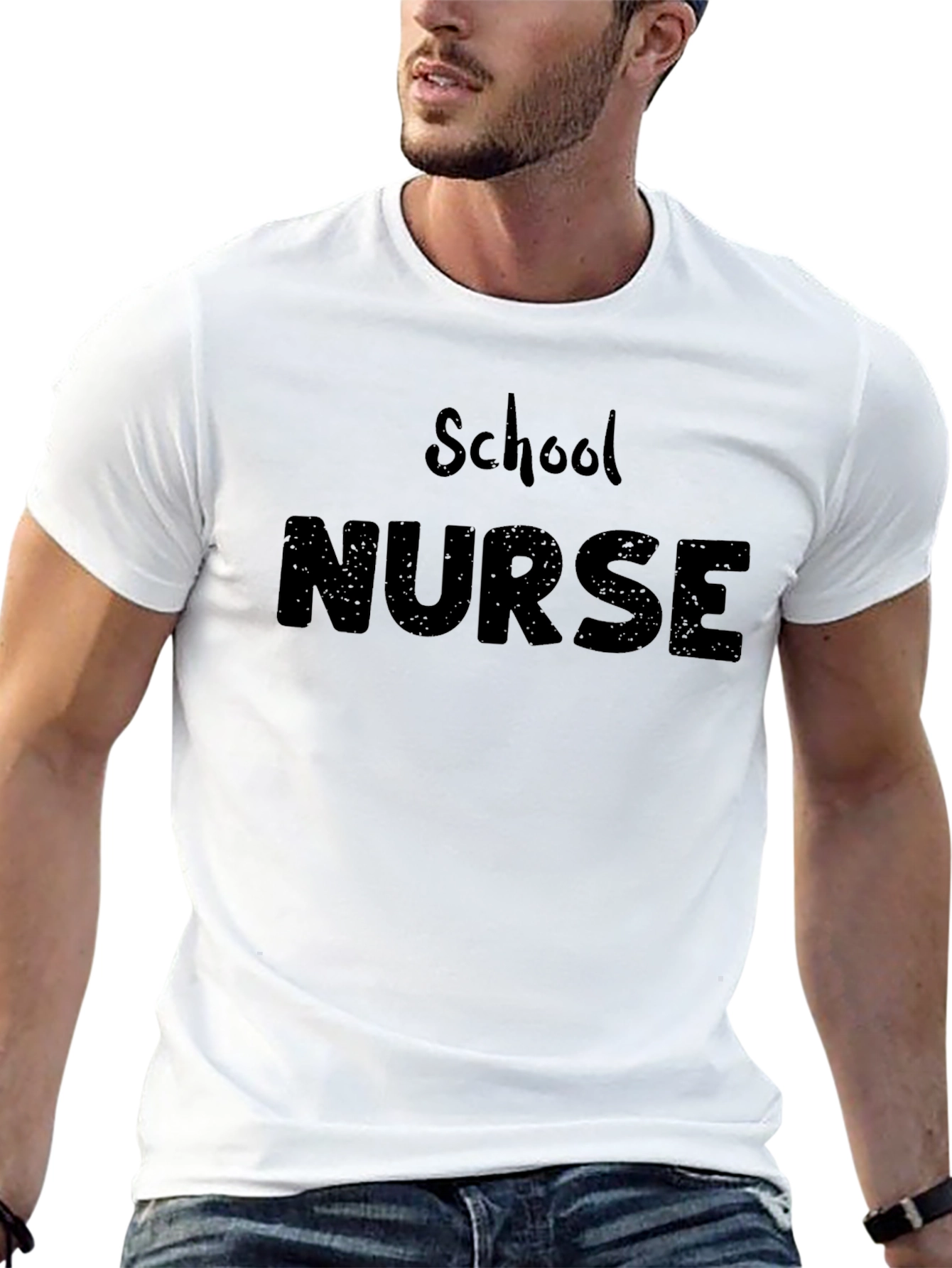 School Nurse Graphic T-Shirt - Black