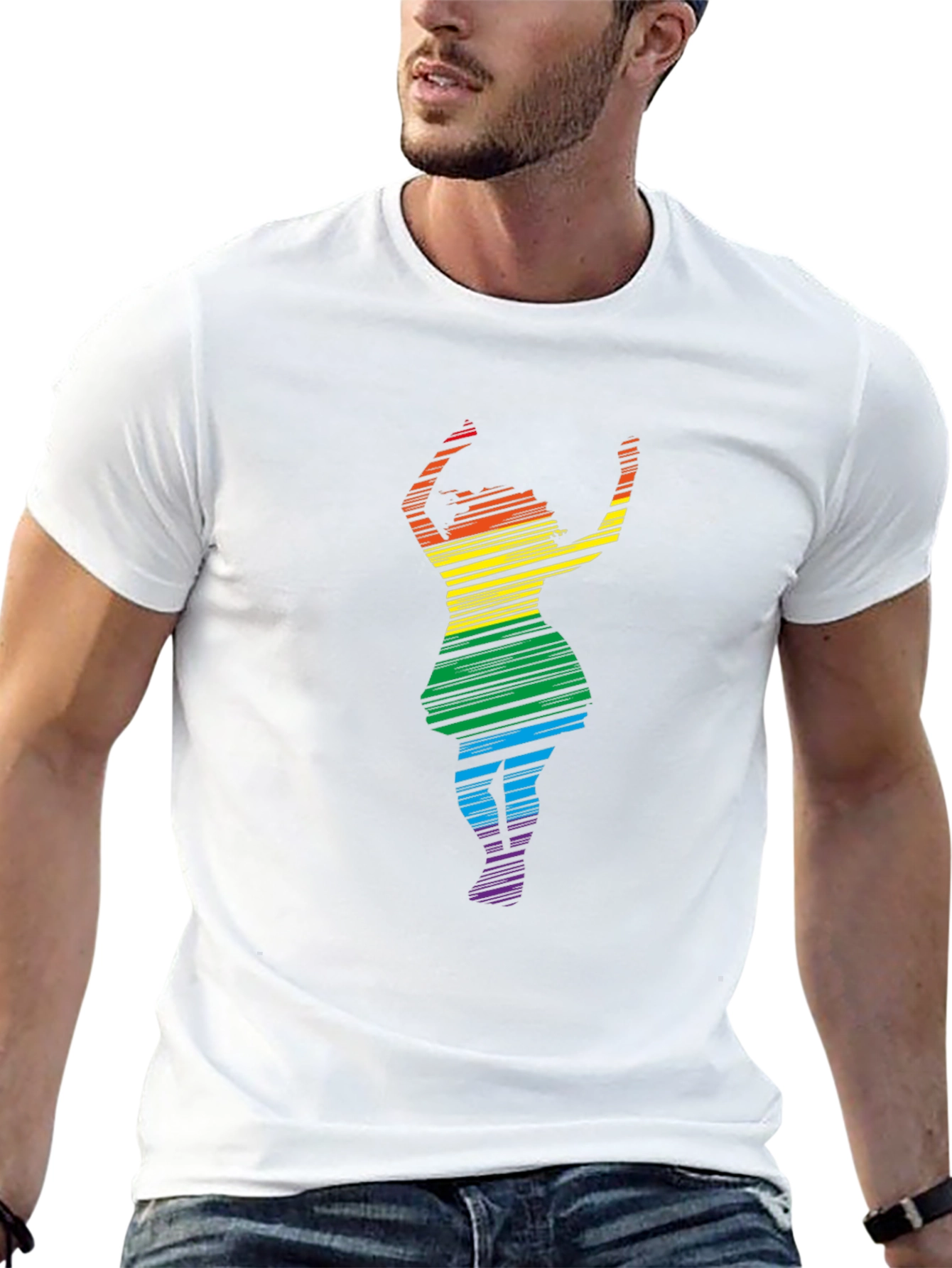 Rainbow Dancer Black T-Shirt