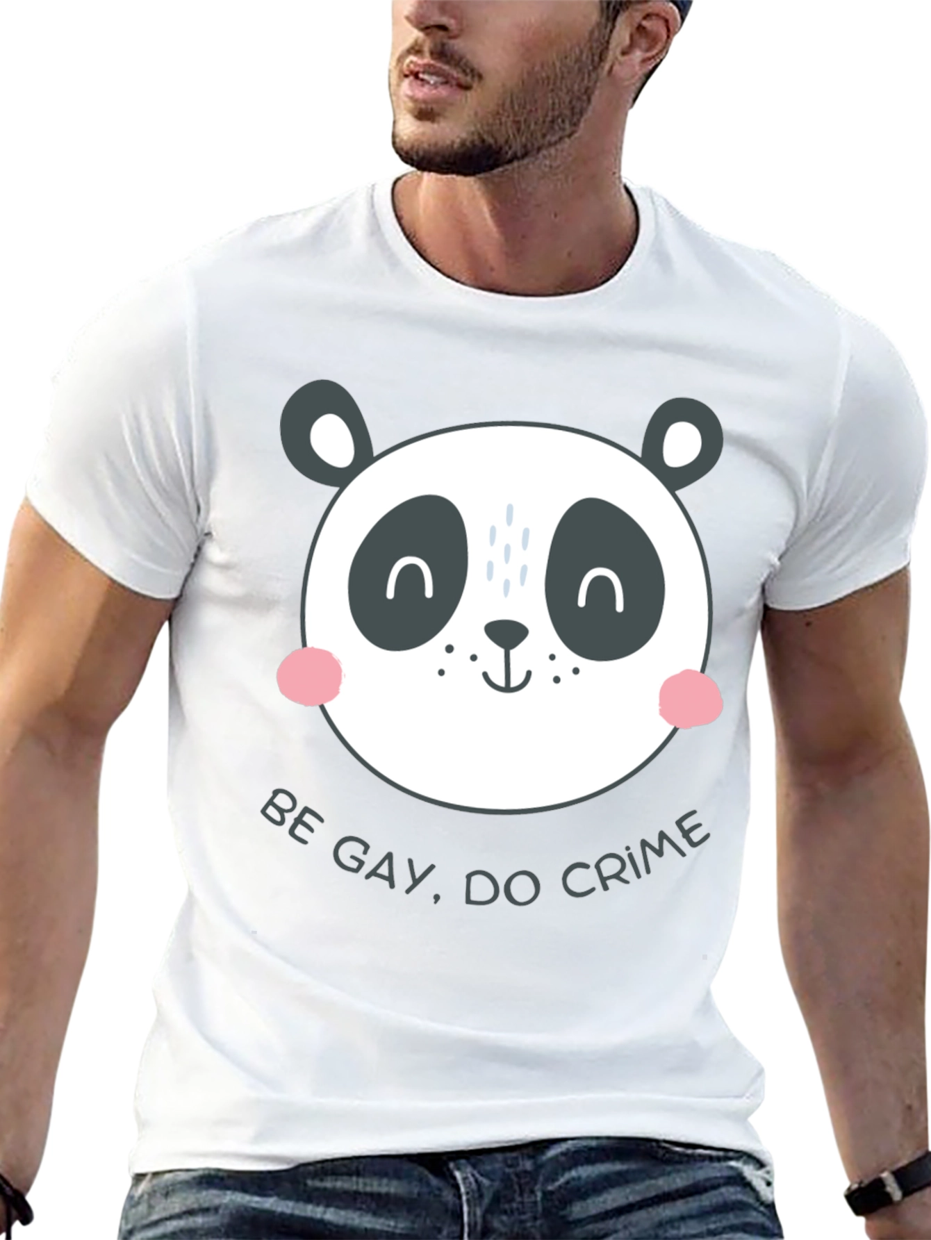 Panda Be Gay Do Crime Graphic Tee