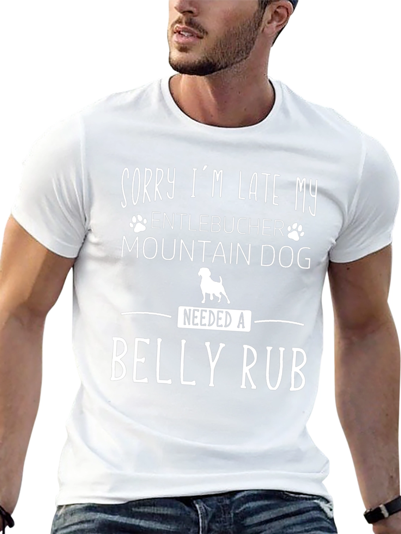 Entlebucher Mountain Dog Belly Rub T-Shirt