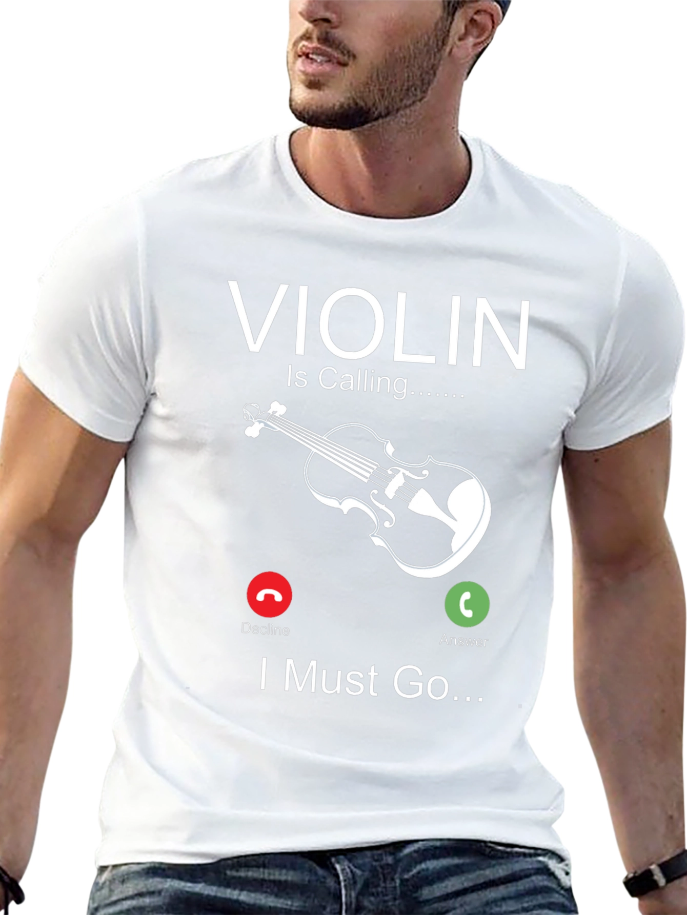 Violin is Calling Funny Music T-Shirt