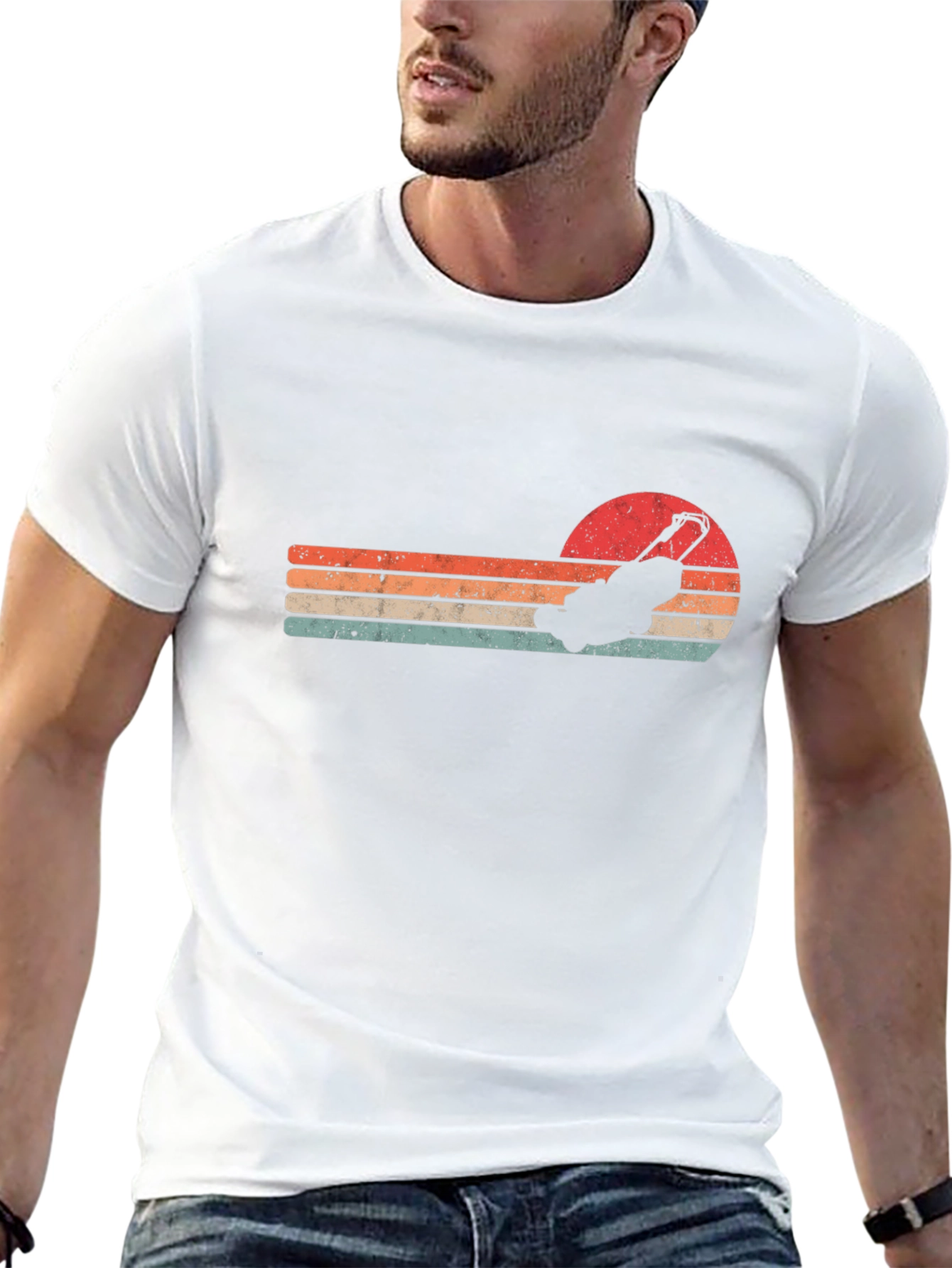 Retro Lawn Mower Graphic Tee