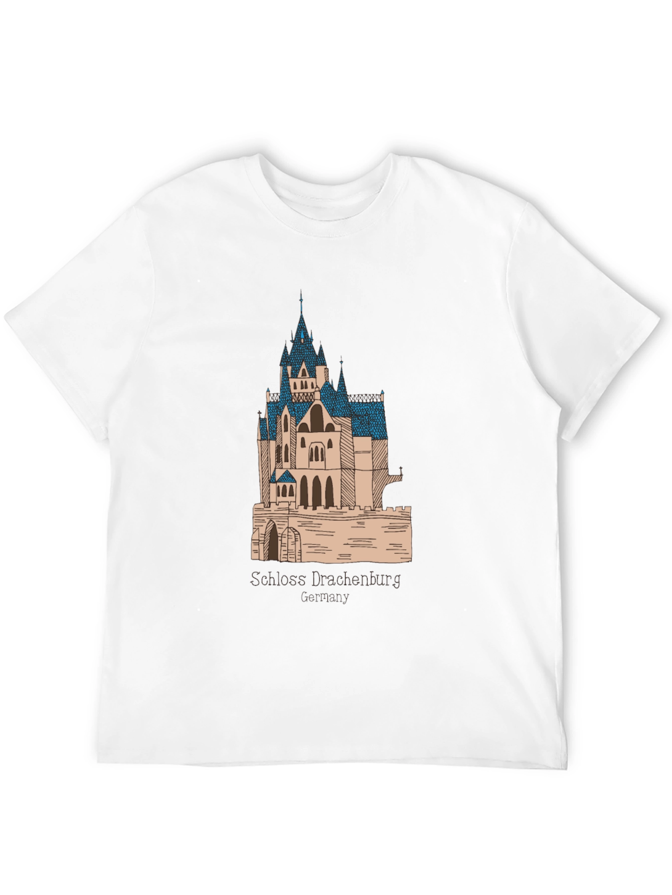 Schloss Drachenburg Castle T-Shirt - Black Graphic Tee