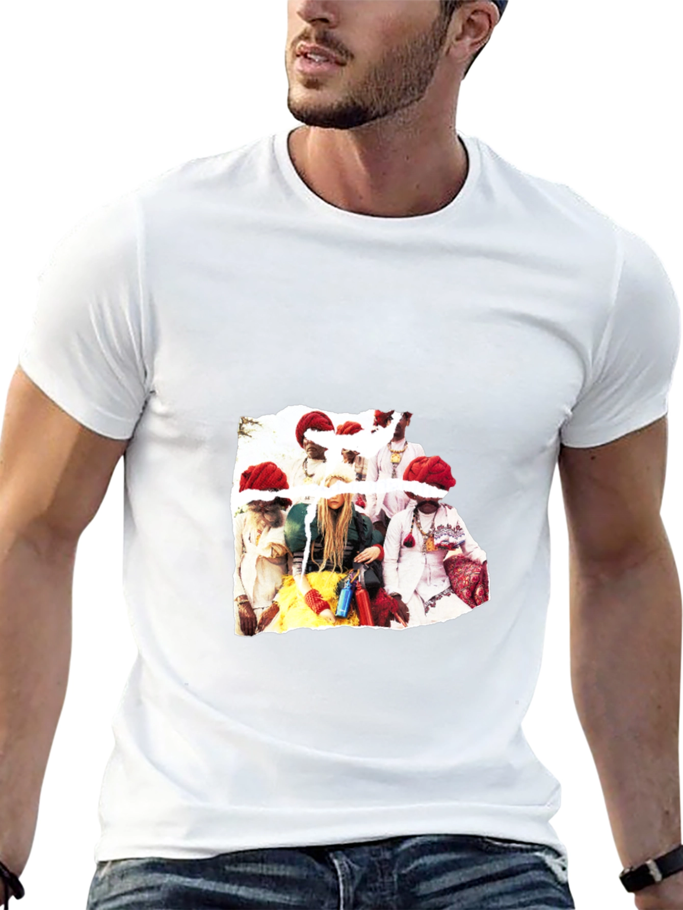 Festive Christmas Crew T-Shirt - Black