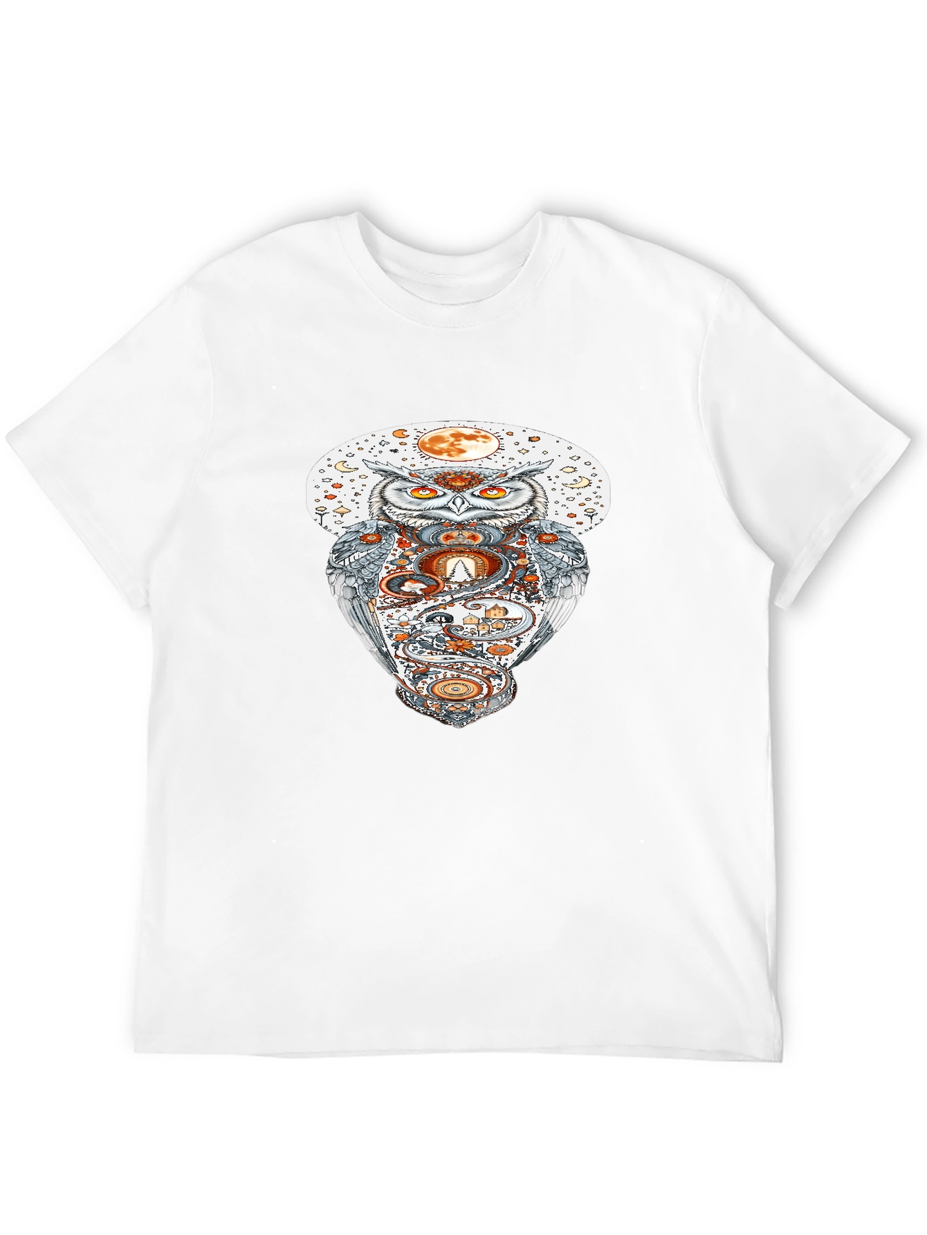 Owl Moon Graphic Tee - Halloween Inspired T-Shirt