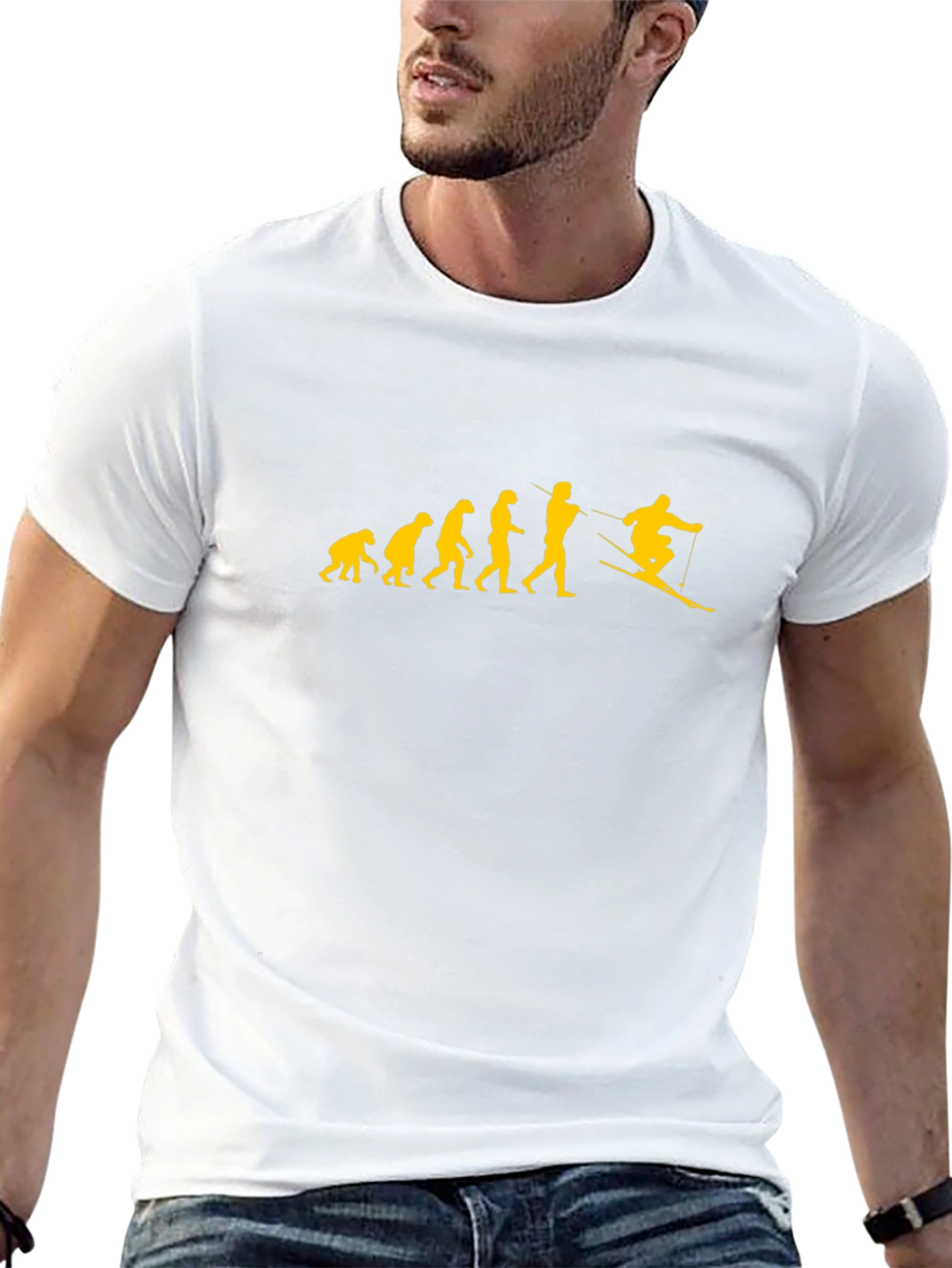 Evolution Ski T-Shirt - Funny Skiing Tee