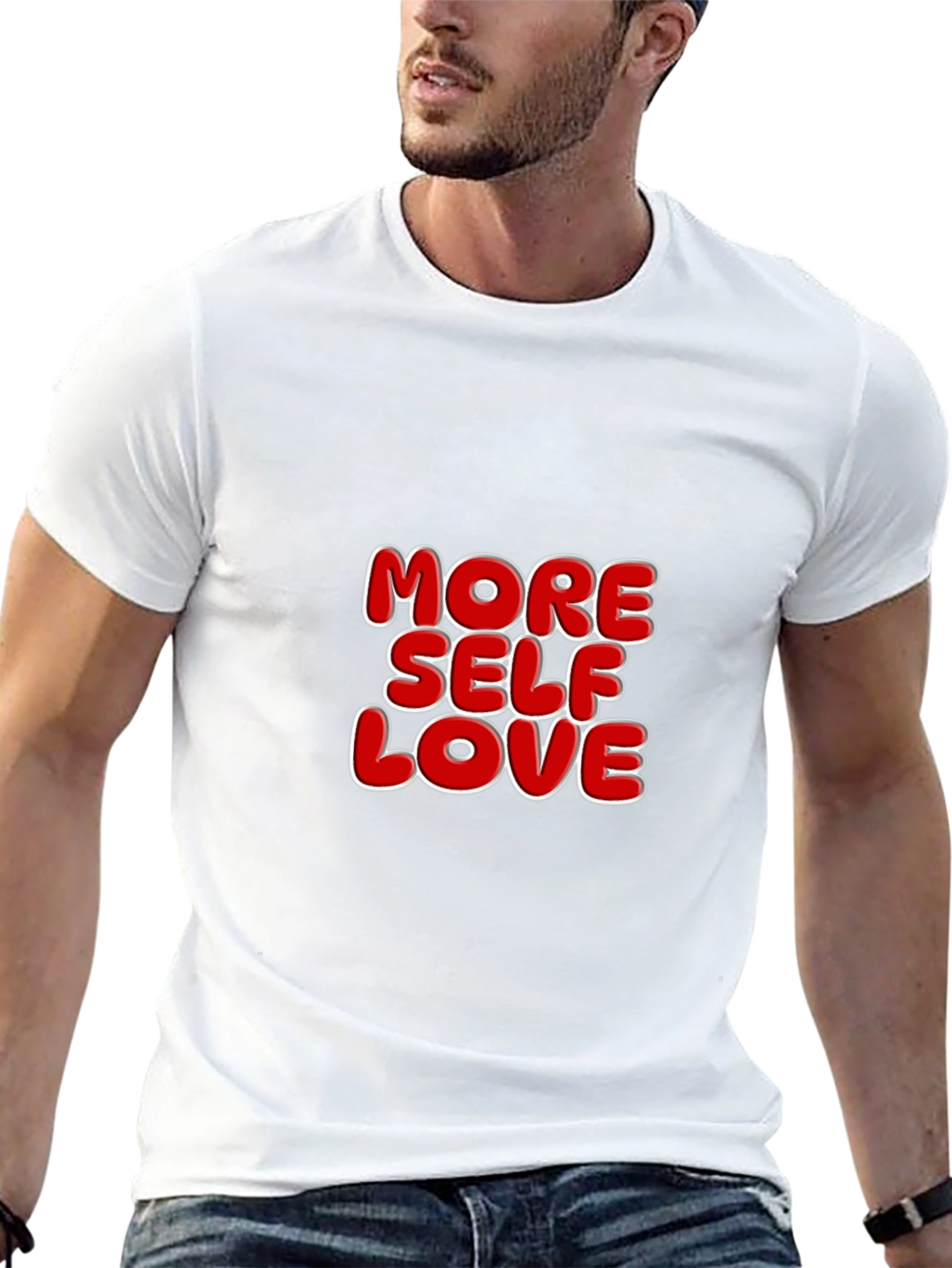 More Self Love T-Shirt Black Crew Neck Tee