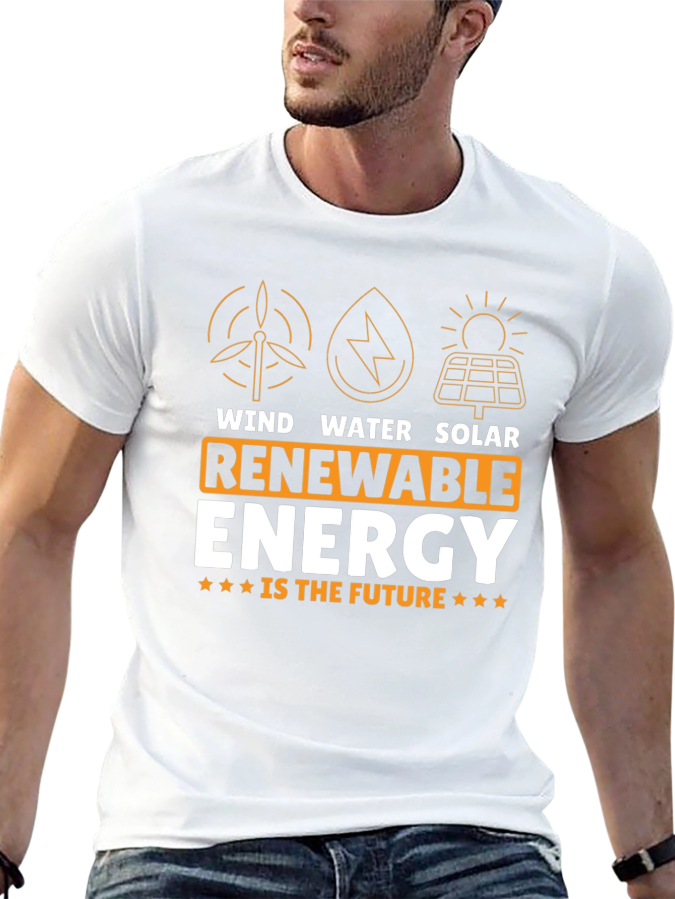 Renewable Energy T-Shirt - Wind Water Solar Power Tee