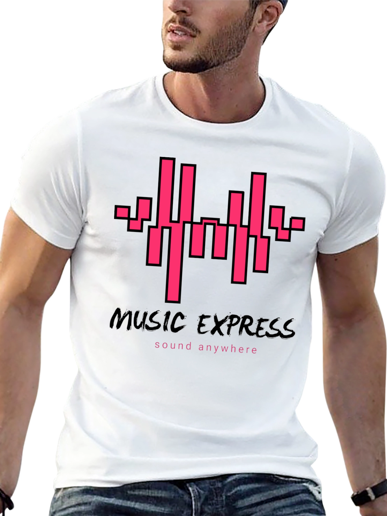 Music Express T-Shirt - Sound Anywhere Graphic Tee