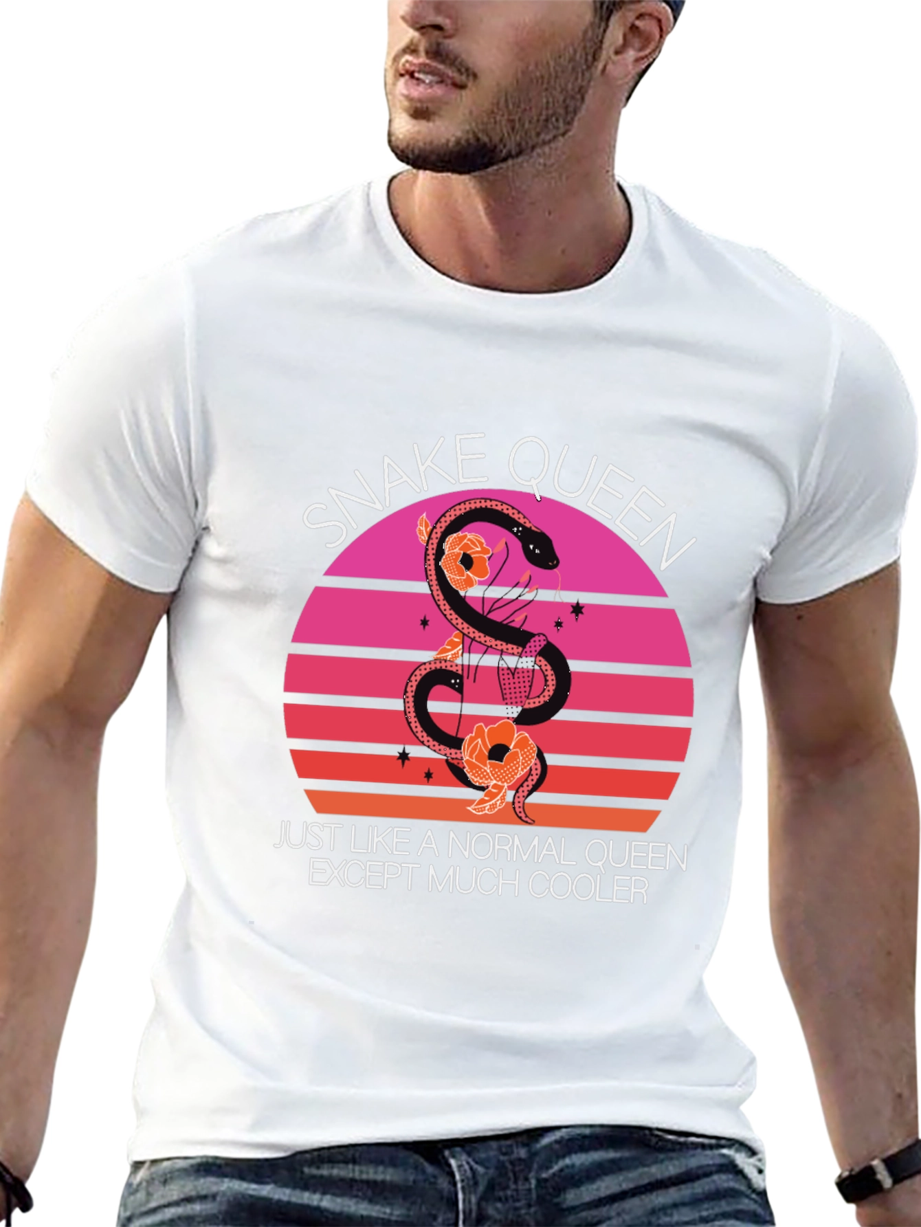 Snake Queen T-Shirt Cool Graphic Tee